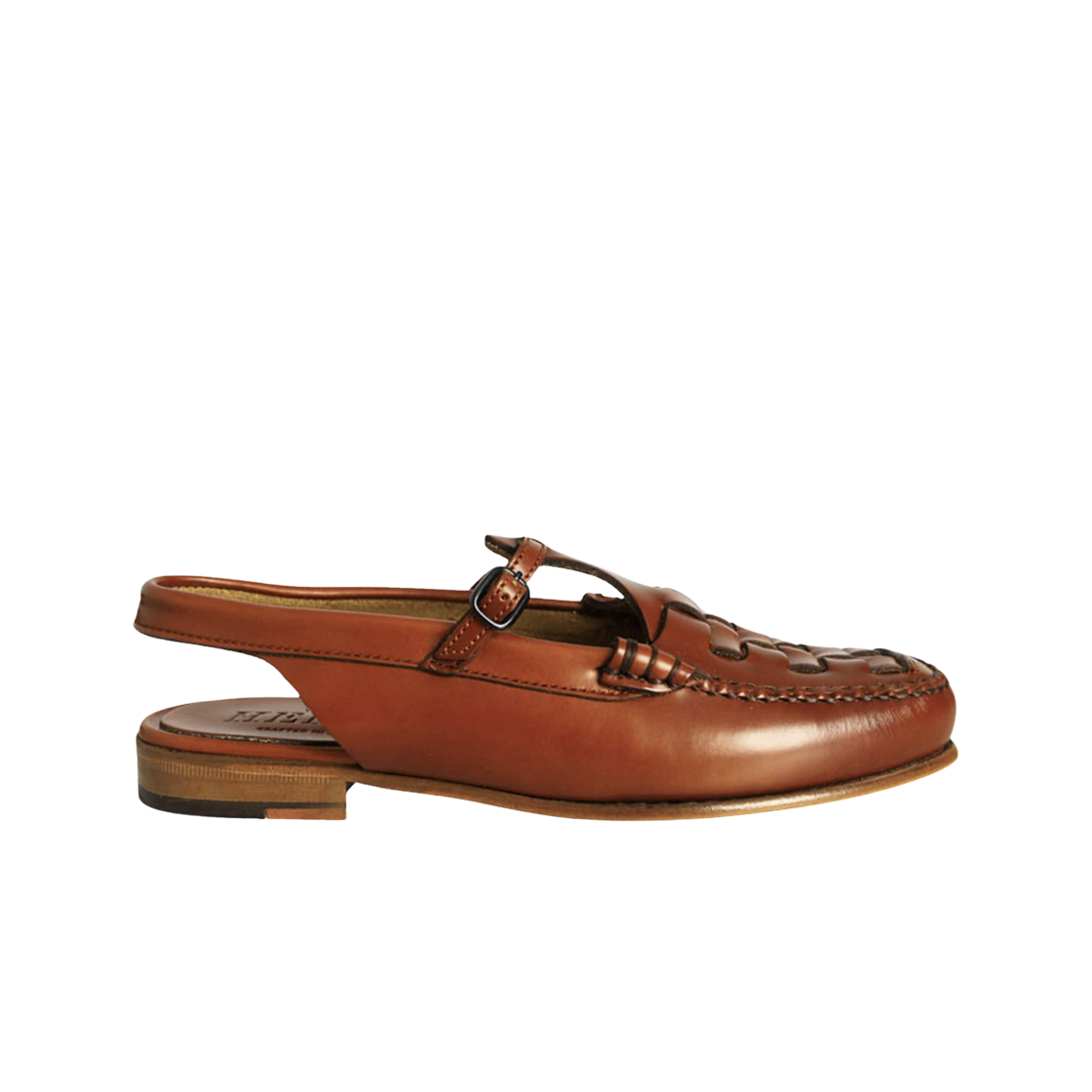 (W) 헤레우 로케타 슬링백 T 바 로퍼 탄((W) Hereu Roqueta Slingback T-Bar Loafer Tan)