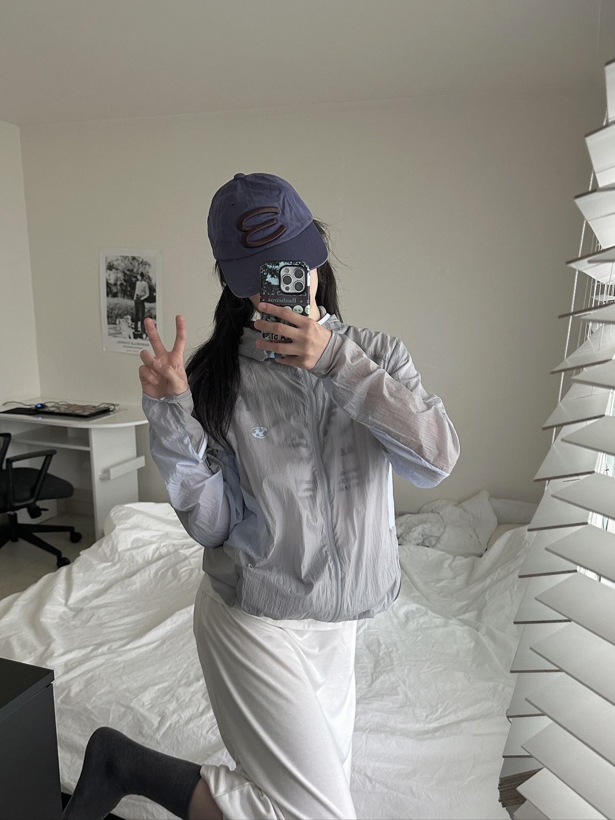 Sansan Gear Air Dash Jacket Light Grey - 24SS 착용 스타일 - 2