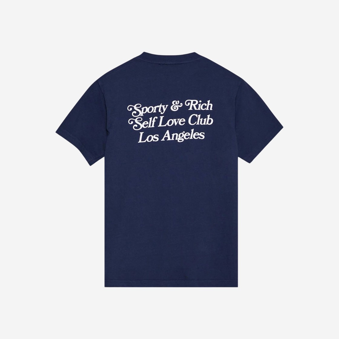 Sporty & Rich Self Love Club T-Shirt Navy 상세 이미지 1