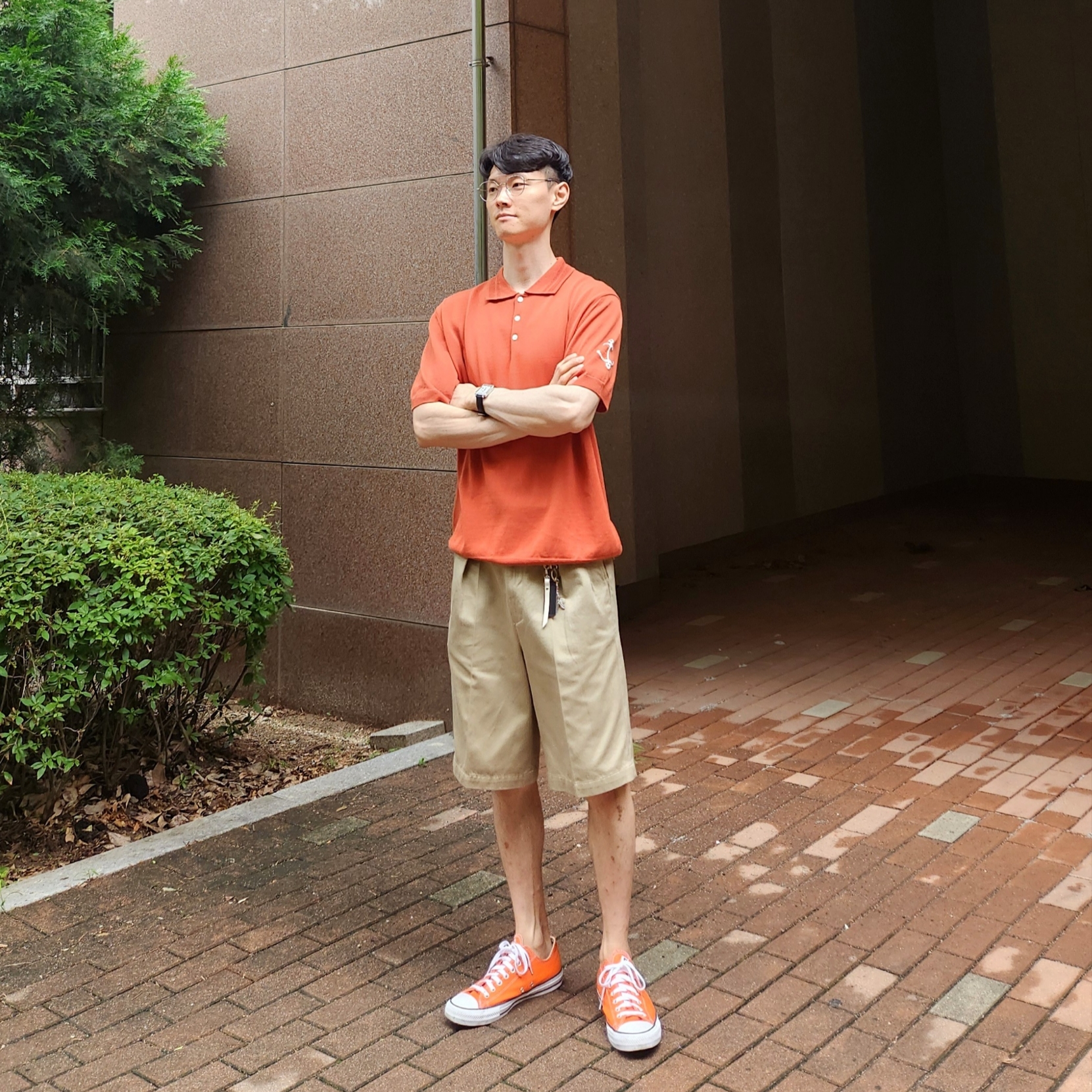 Converse Chuck Taylor All Star Ox Orange 착용 스타일