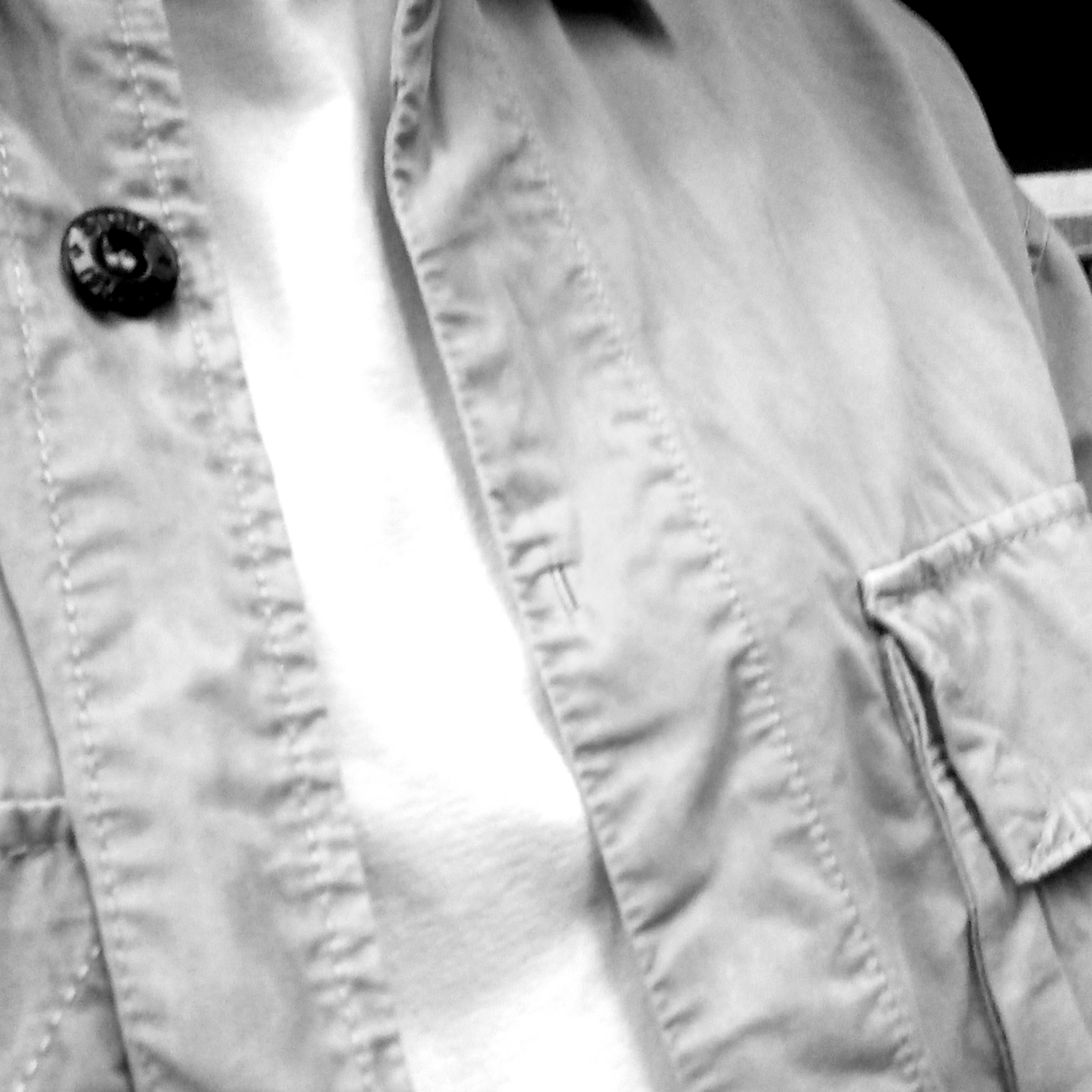 Stone Island 115WN Old Treatment Overshirt Dove Grey - 23SS 착용 스타일 - 6