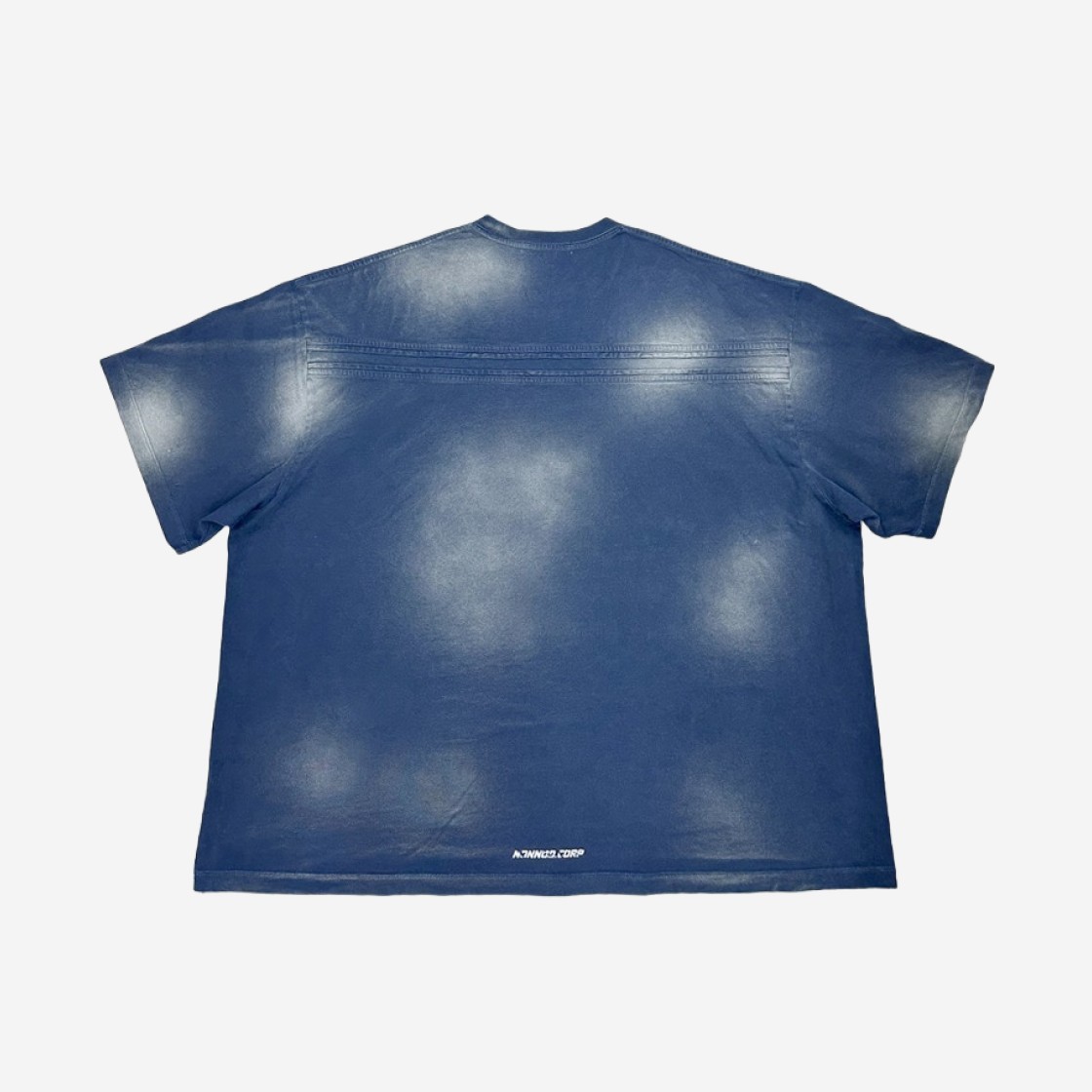 Nonnod Back Detail T-shirt Washed Navy 상세 이미지 2