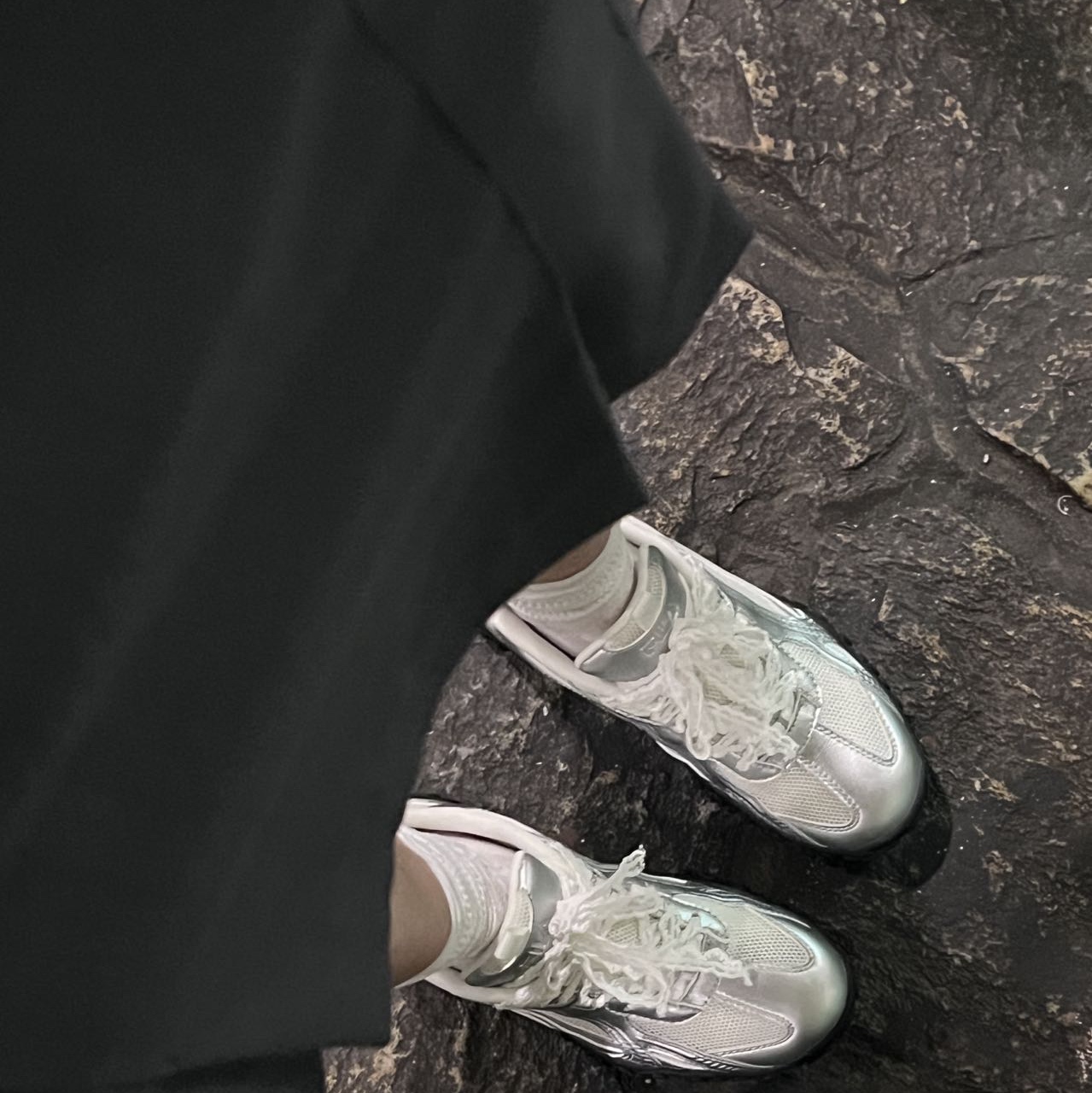 Fila Echappe MS Silver Moon 착용 스타일
