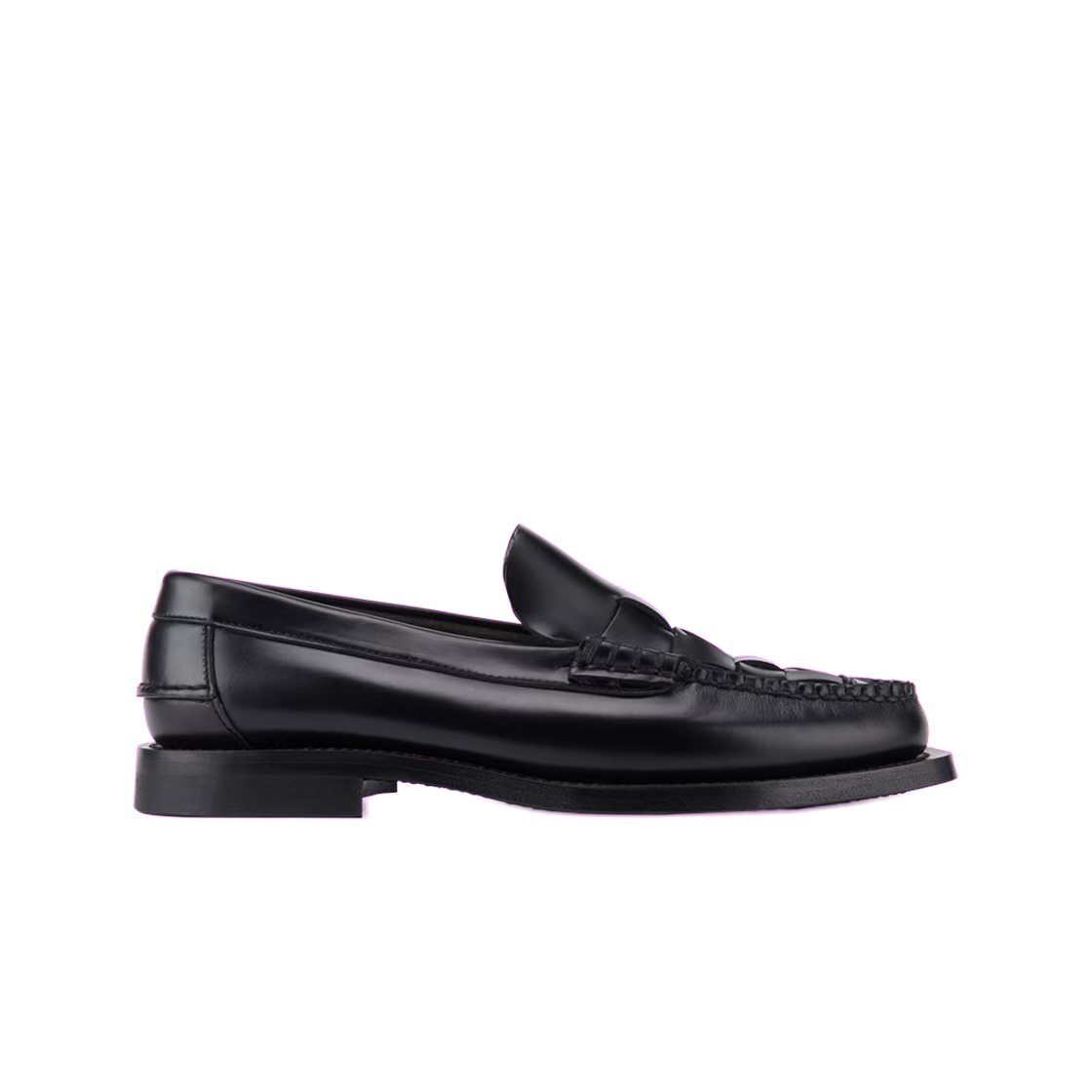 (W) 헤레우 놈벨라 인터우븐 슬립온 로퍼 블랙((W) Hereu Nombela Interwoven Slip-On Loafer Black)