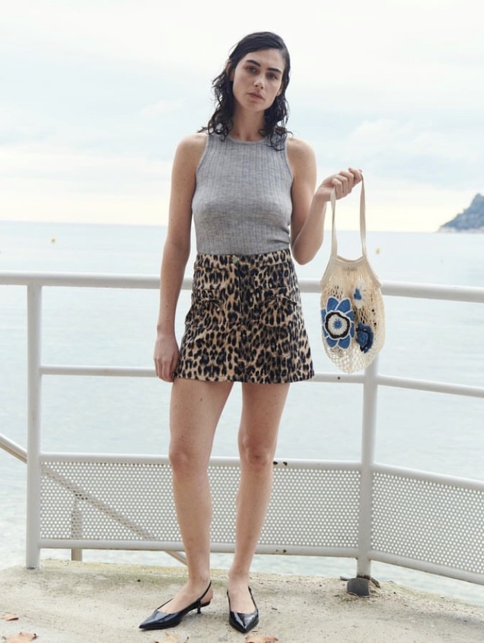 Baum Und Pferdgarten Women Saima Brown Baum Leopard - 24FW, Baum und Pferdgarten Klara Ashleigh Crochet - 24FW 착용 스타일