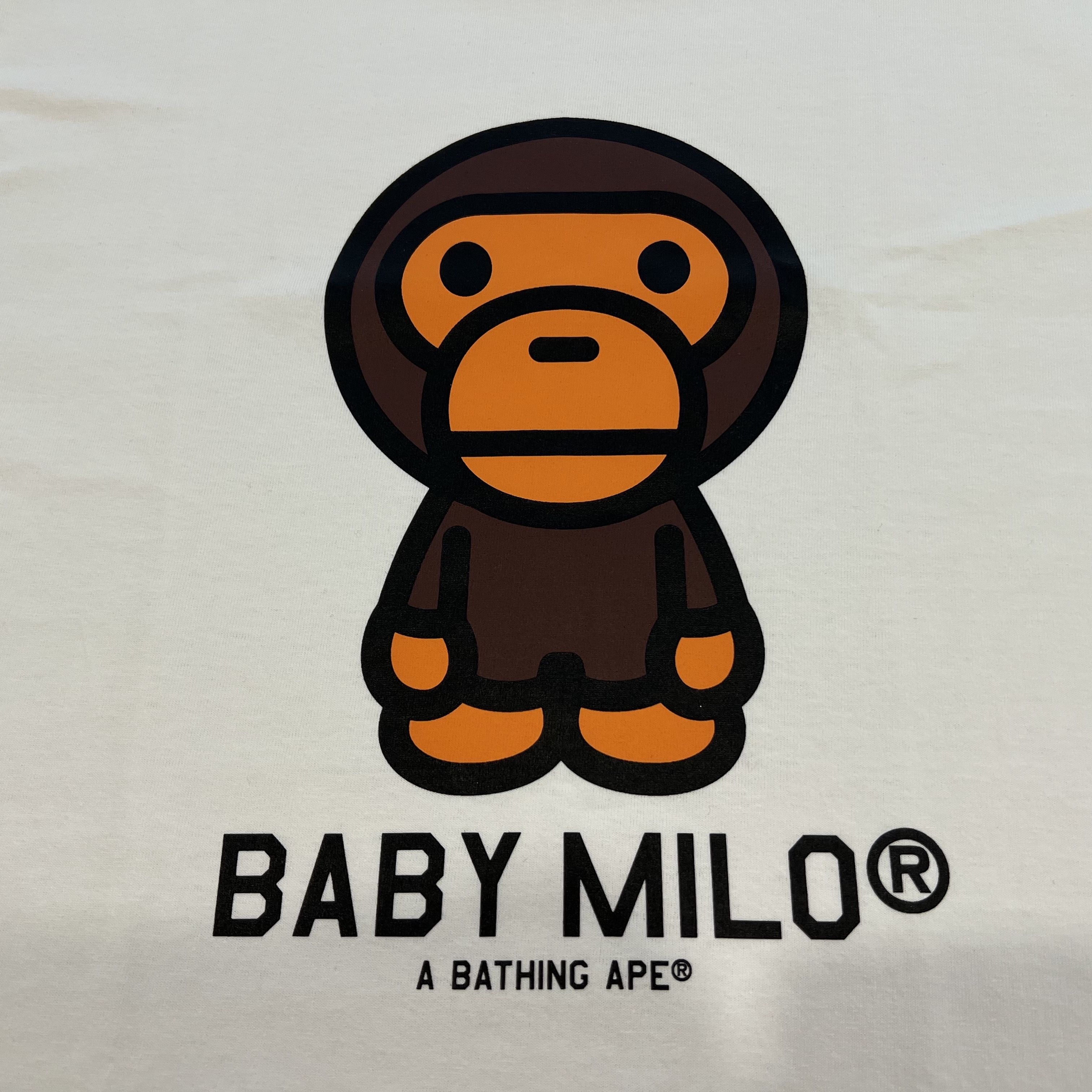 BAPE Baby Milo T-Shirt White 착용 스타일 - 2