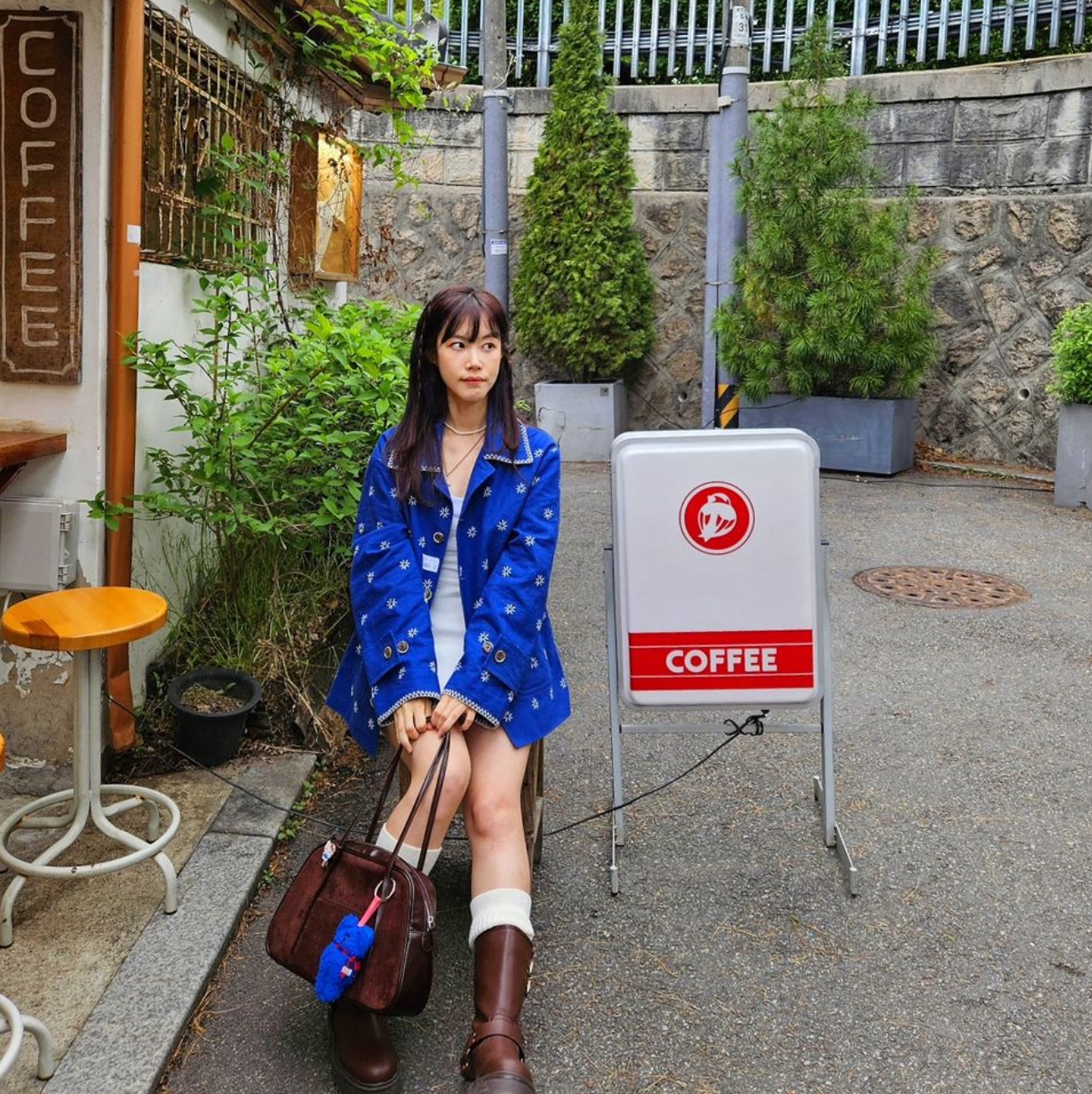 Fritur The Kyoto Work Jacket Charcoal, Fritur The Kyoto Jacket Red 착용 스타일