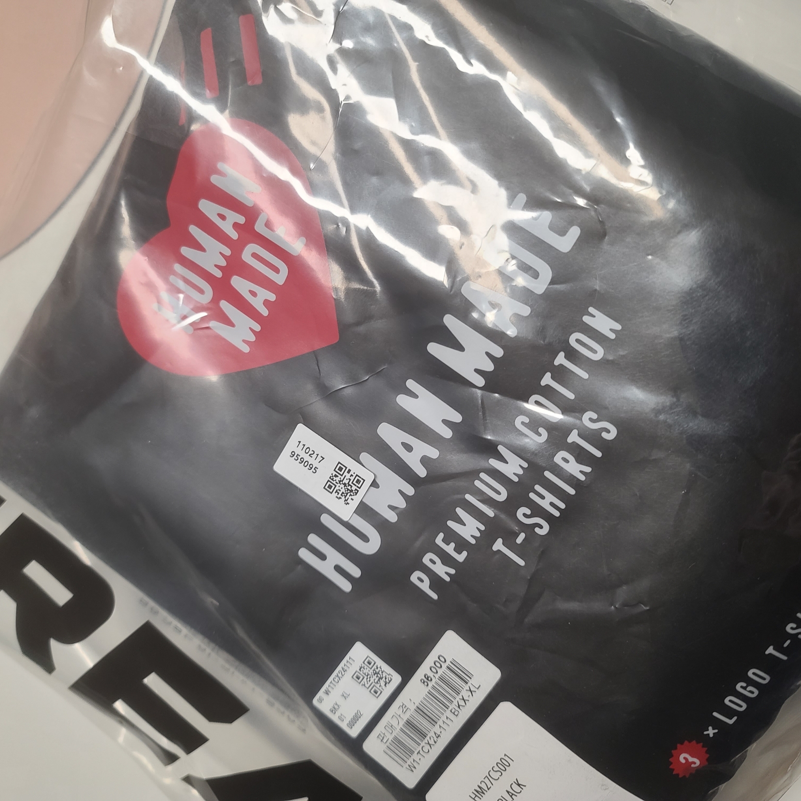 Human Made T-Shirts Black (3 Pack) 착용 스타일