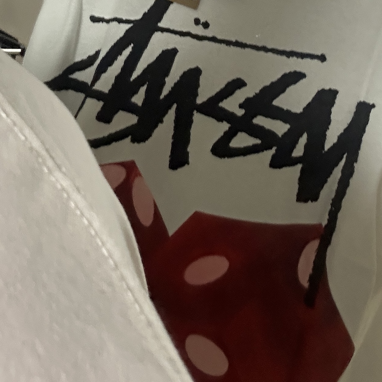 Stussy Diced Out T-Shirt White 착용 스타일