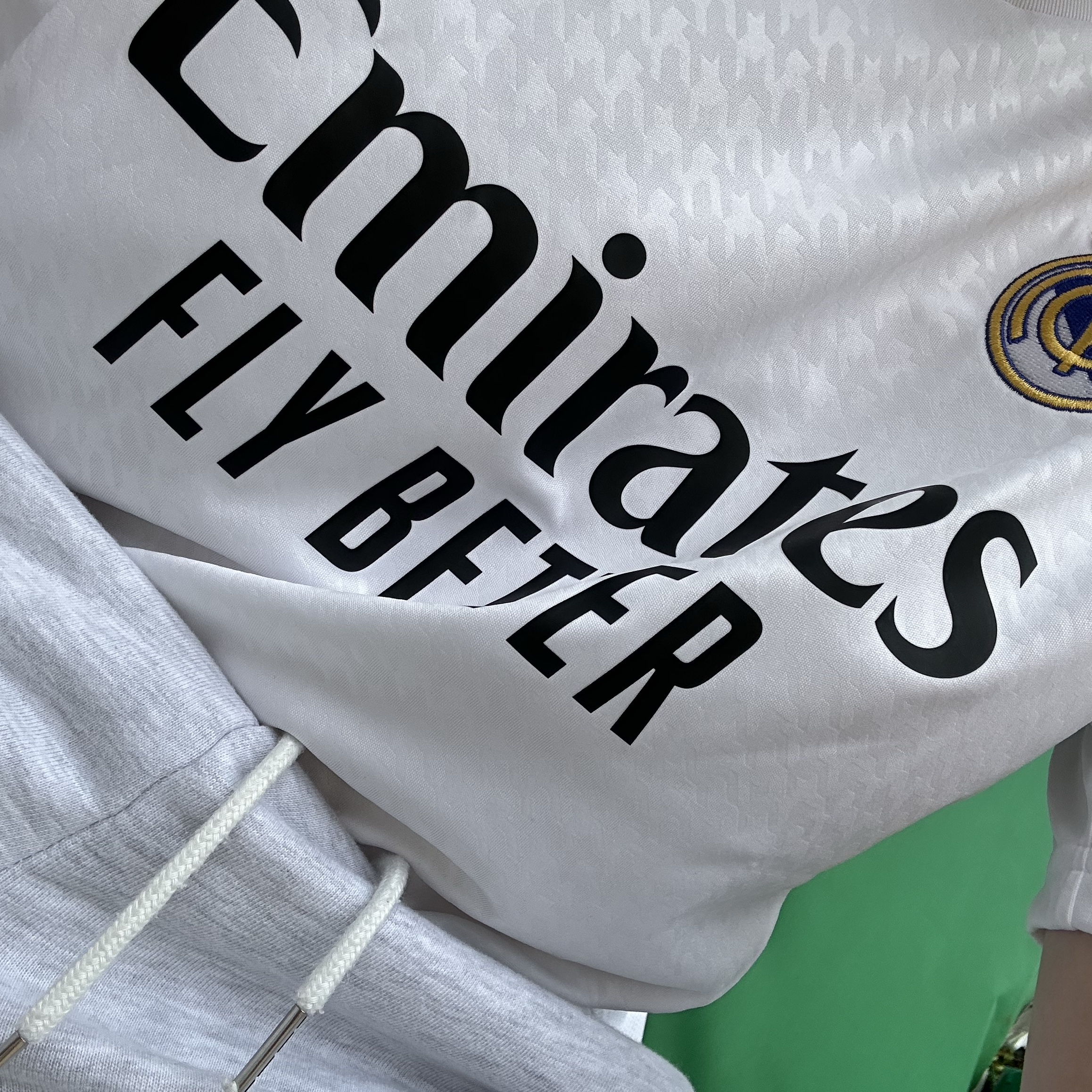 Adidas Real Madrid 2024/25 Home Jersey White - KR Sizing (Non Marking Ver.) 착용 스타일