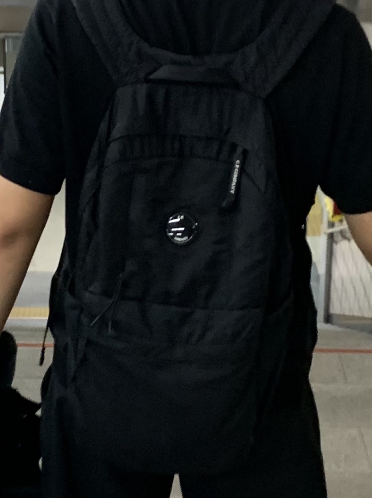 C.P. Company Nylon B Lens Backpack Black - 24SS, Nike Air Force 1 '07 Low Triple Black 착용 스타일
