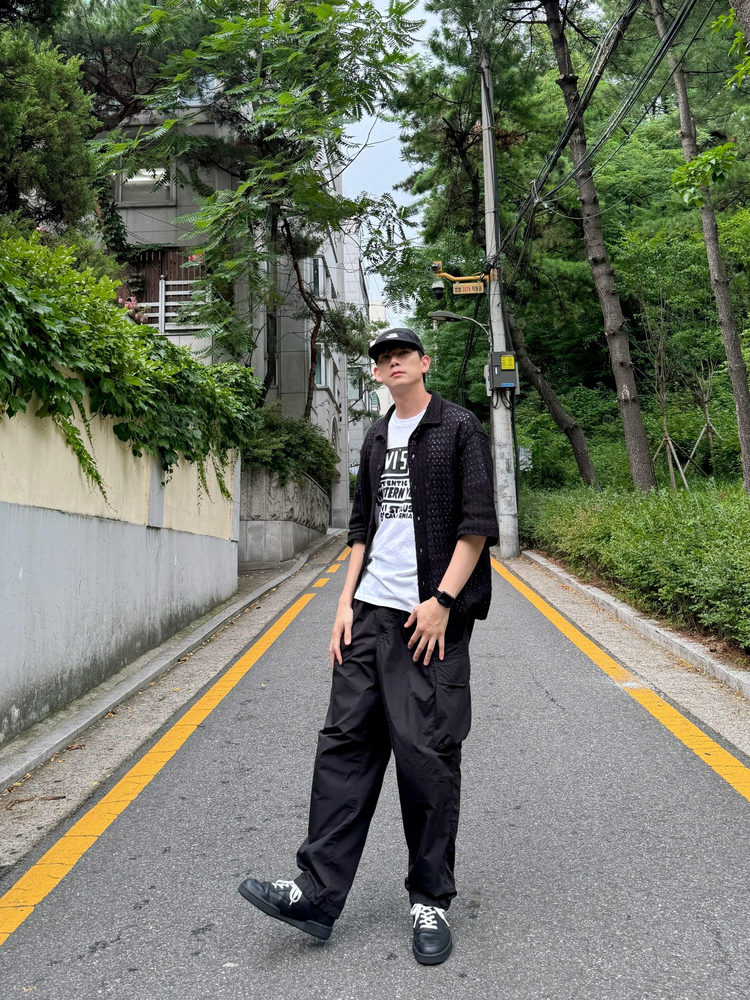 Reebok Club C 85 Black 착용 스타일 - 2