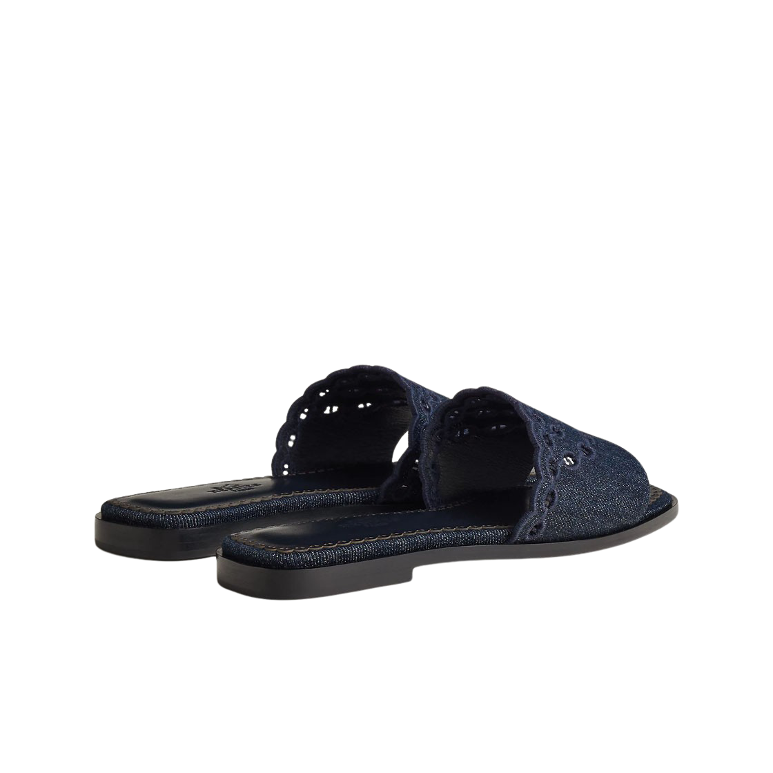 (W) 에르메스 가엘 샌들 데님 & 블루 브뤼 마린((W) Hermes Gaelle Sandal Denim & Bleu Brut Marine) - 3