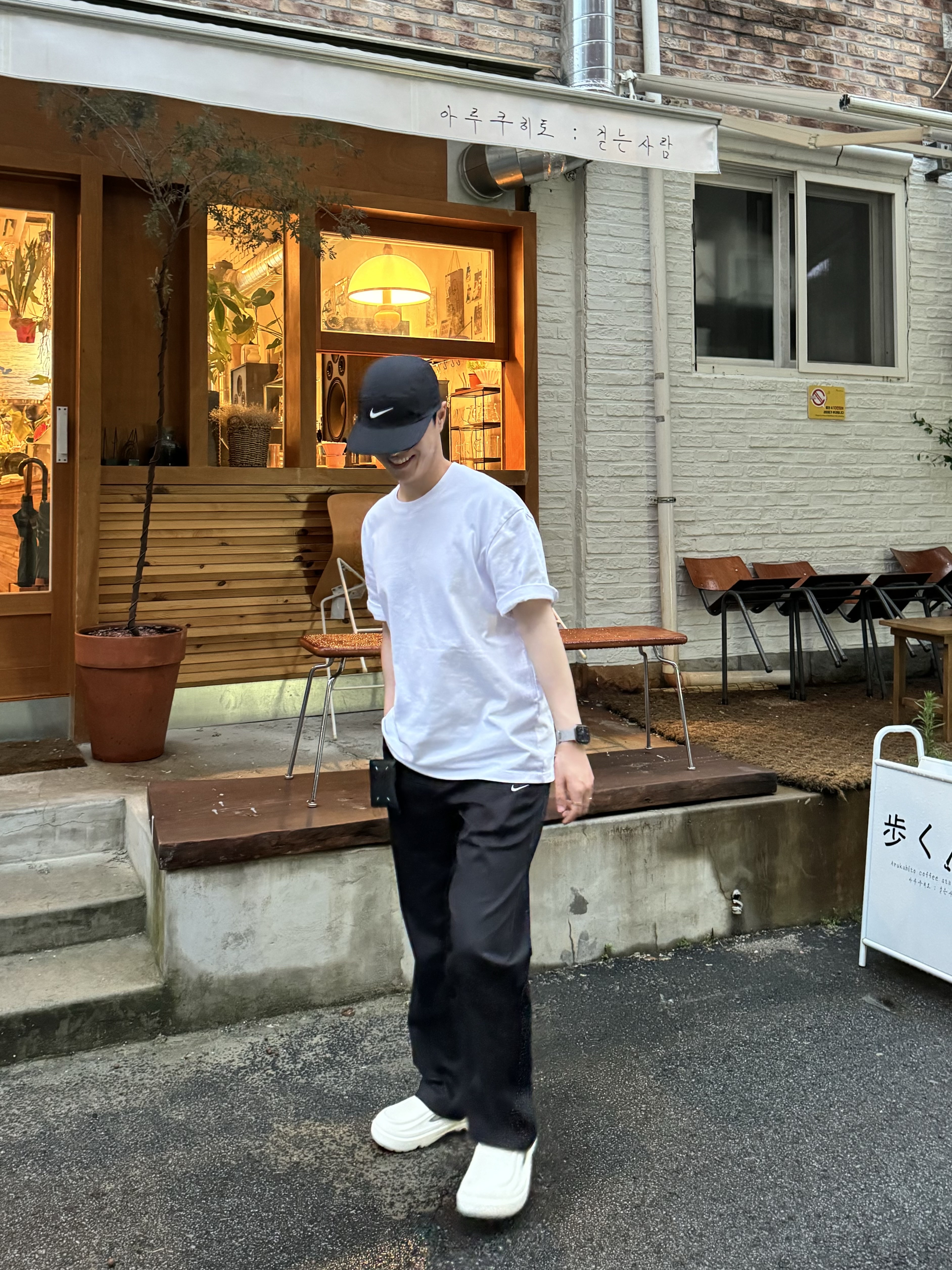 Nike El Chino Pants Black White - Asia 착용 스타일 - 3