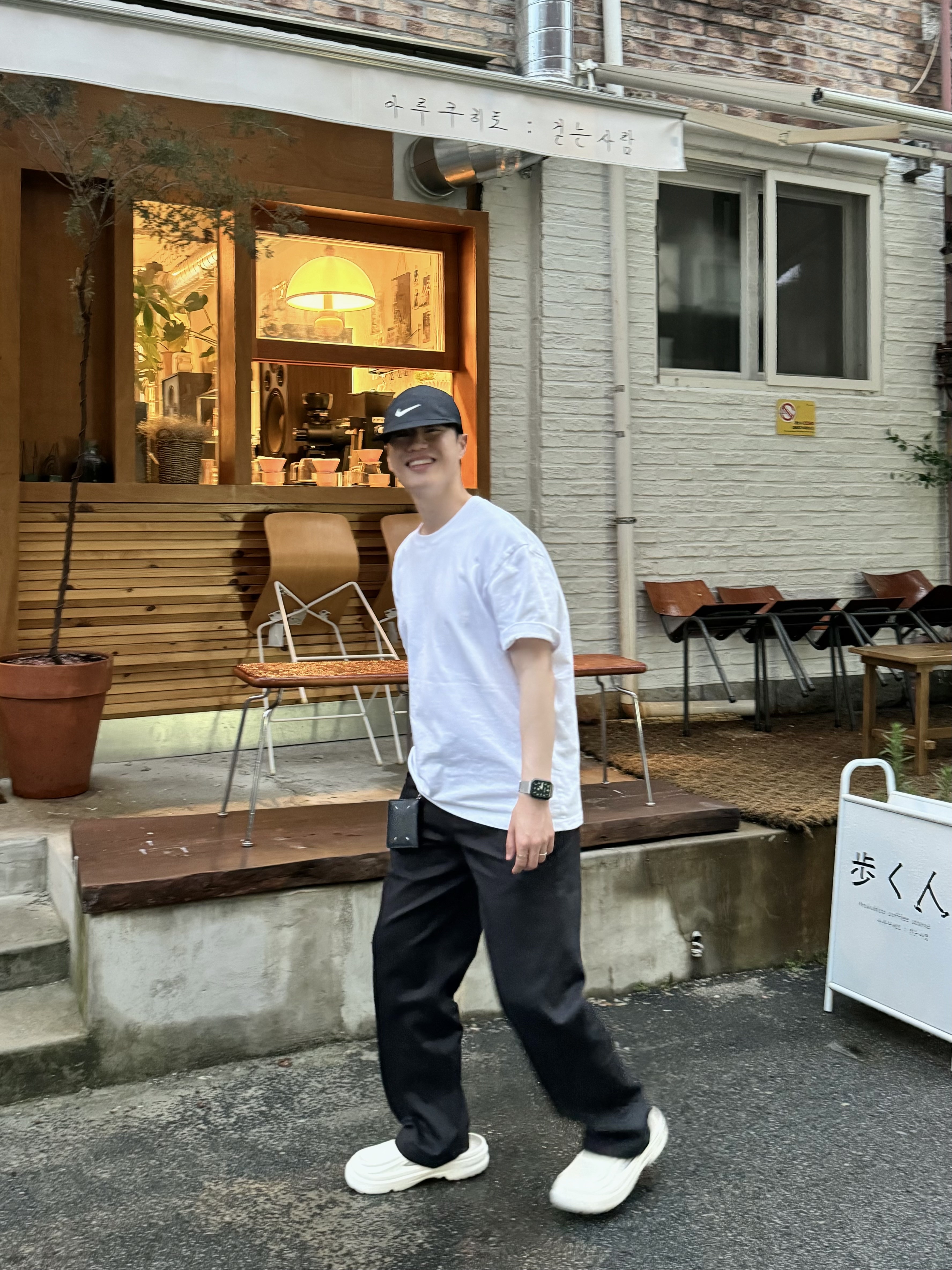 Nike El Chino Pants Black White - Asia 착용 스타일 - 2