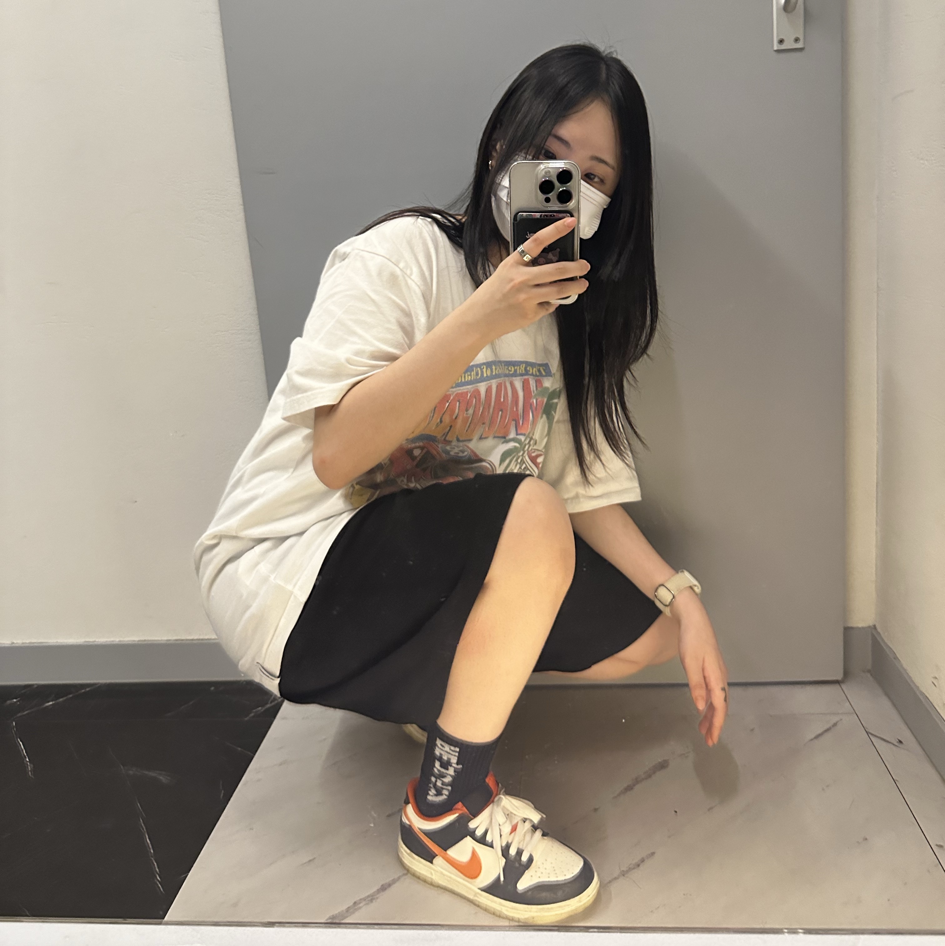 (GS) Nike Dunk Low PRM Halloween 착용 스타일 - 2