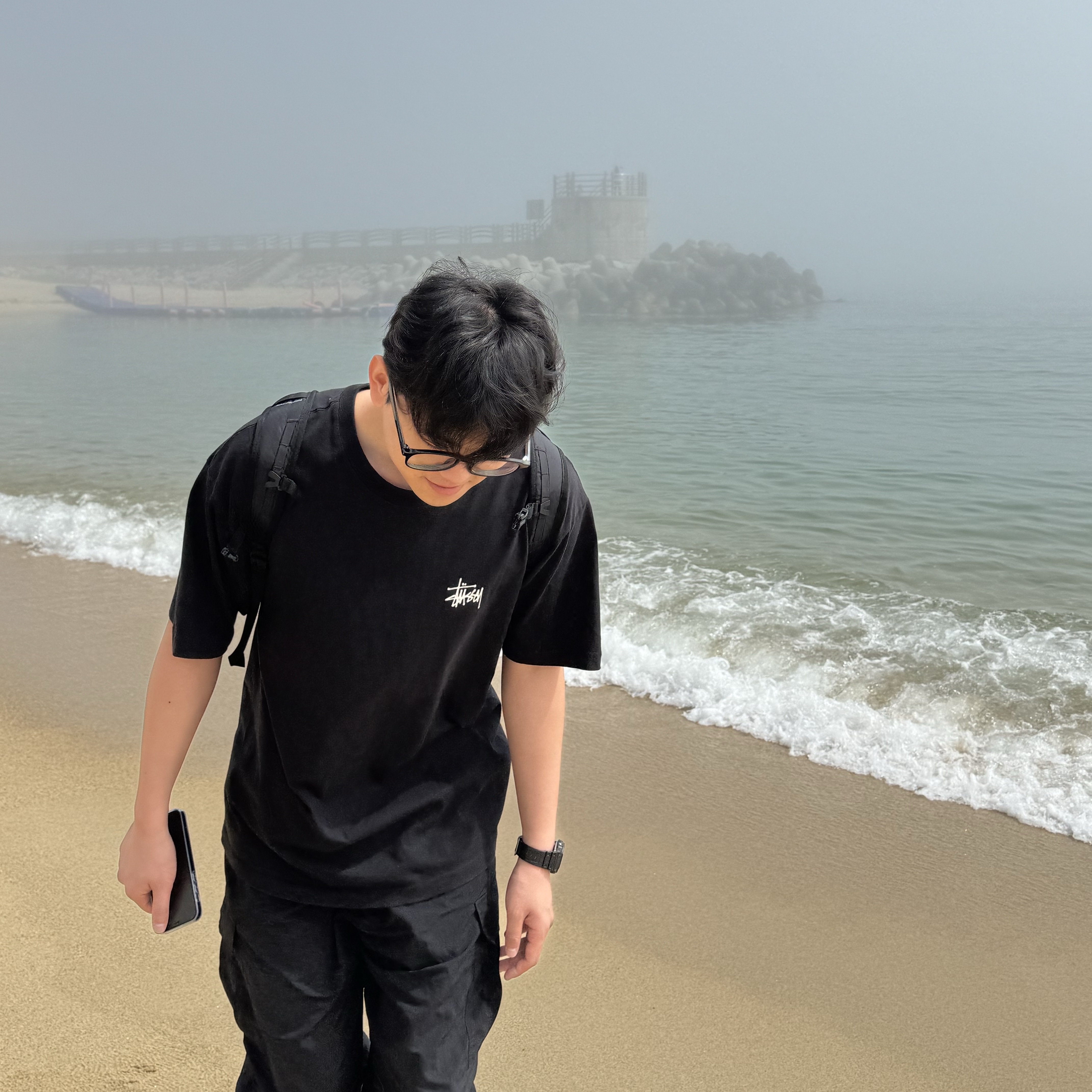 Stussy Basic Stussy T-Shirt Black 2024, 2025 착용 스타일 - 1