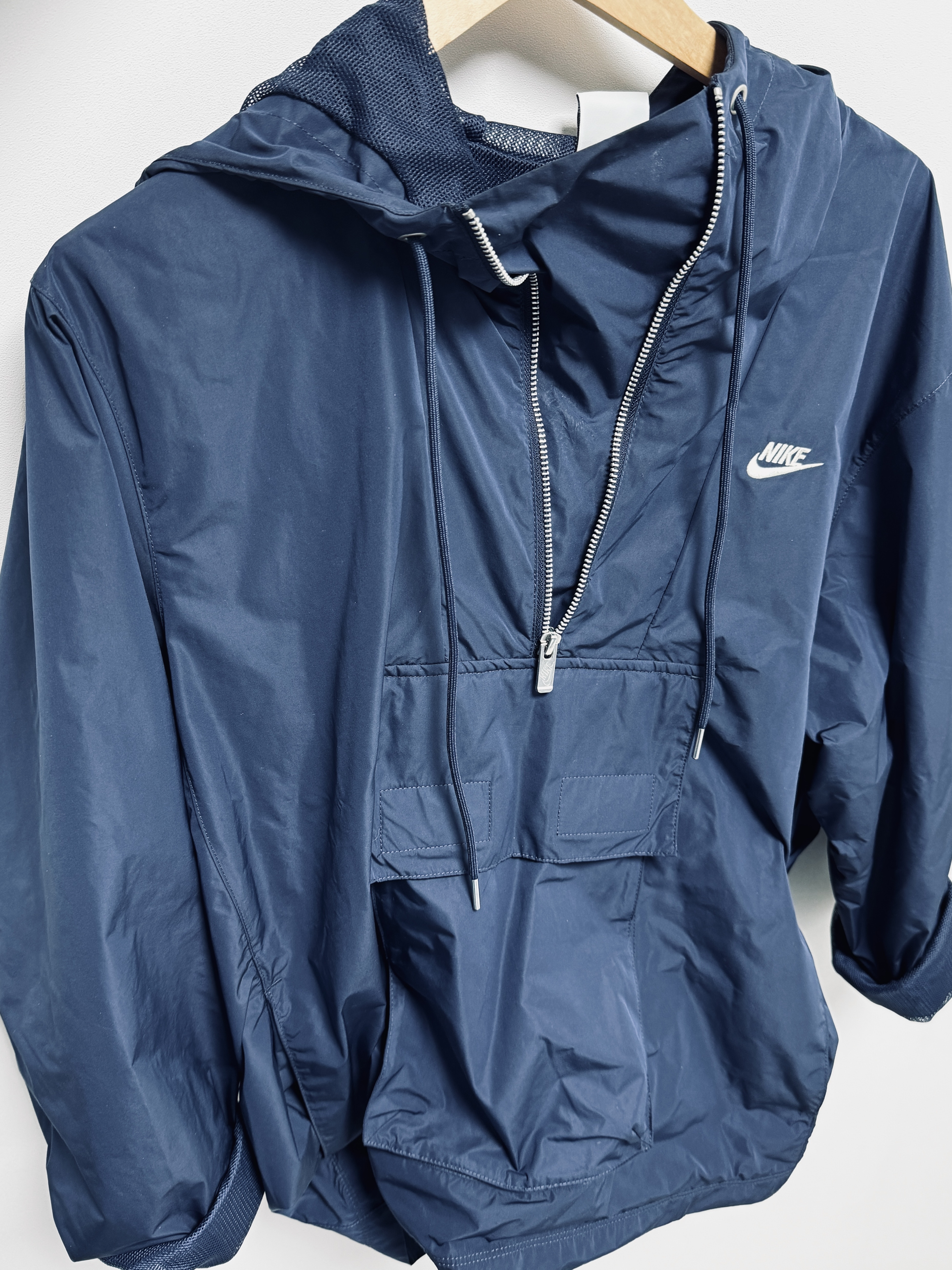 Nike NSW Circa Lined Anorak Midnight Navy - Asia 착용 스타일