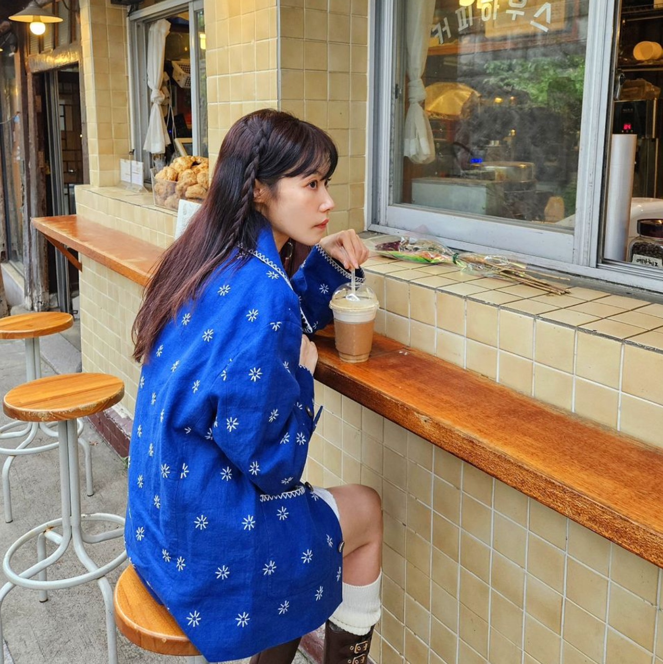Fritur The Kyoto Work Jacket Charcoal, Fritur The Kyoto Jacket Red 착용 스타일