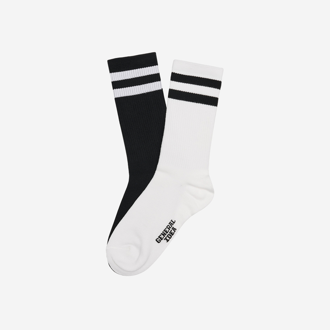 제너럴아이디어 유니섹스 보드 크루 삭스 화이트(General Idea Unisex Board Crew Socks White) - 2