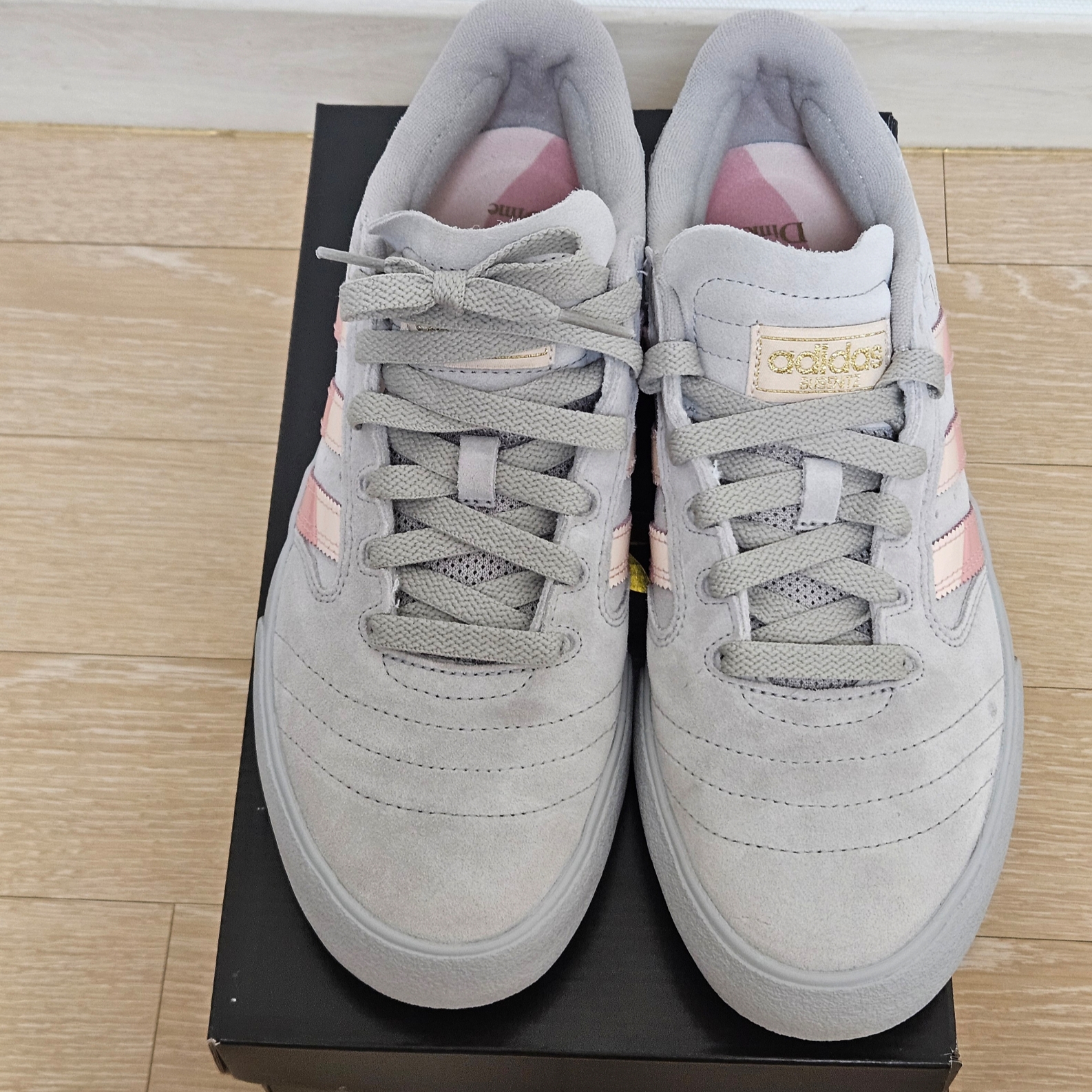 Adidas x Dime Busenitz Vulc 2 Clear Granite Wonder Mauve 착용 스타일 - 6