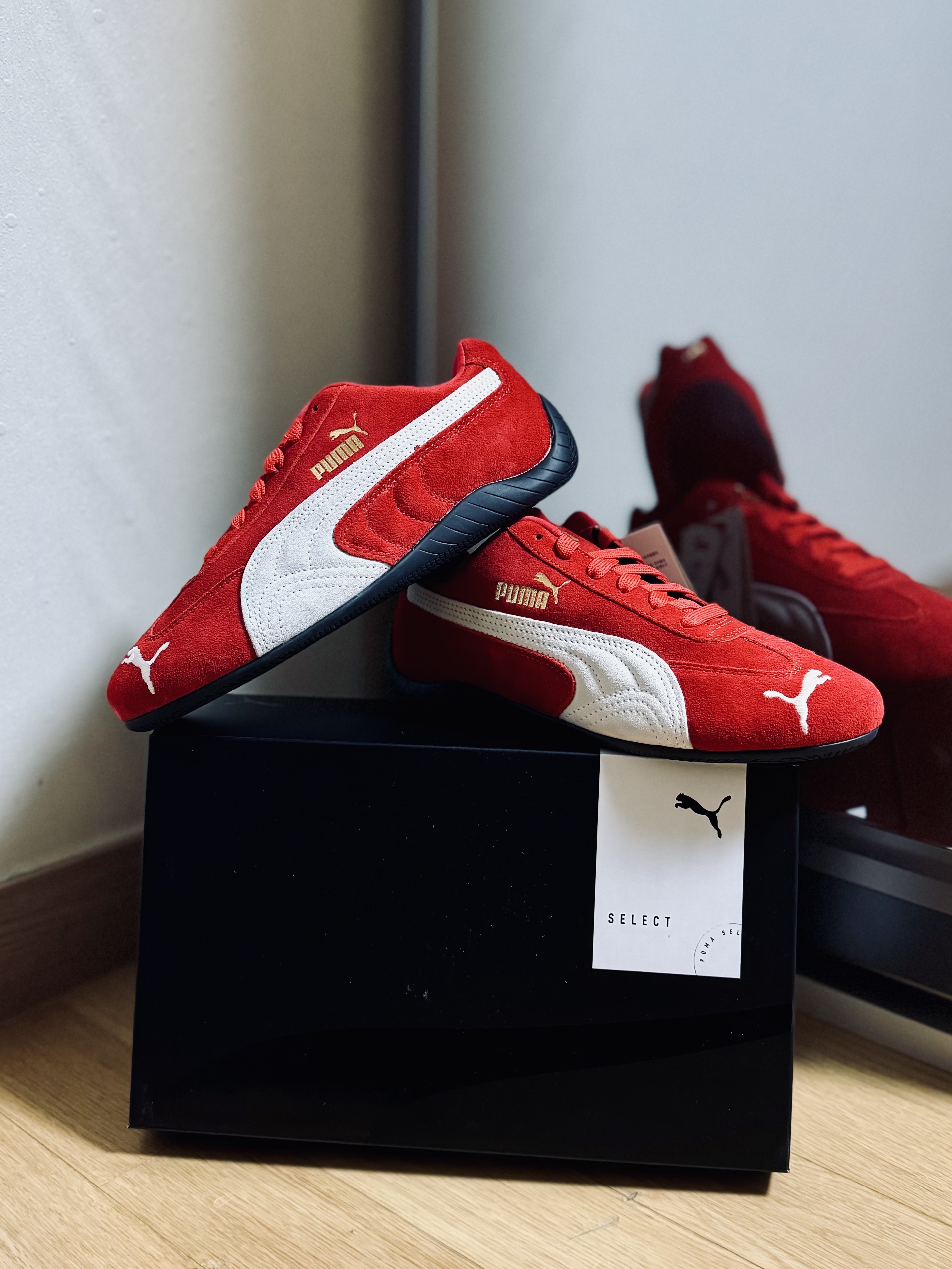 Puma Speedcat OG Red White 착용 스타일