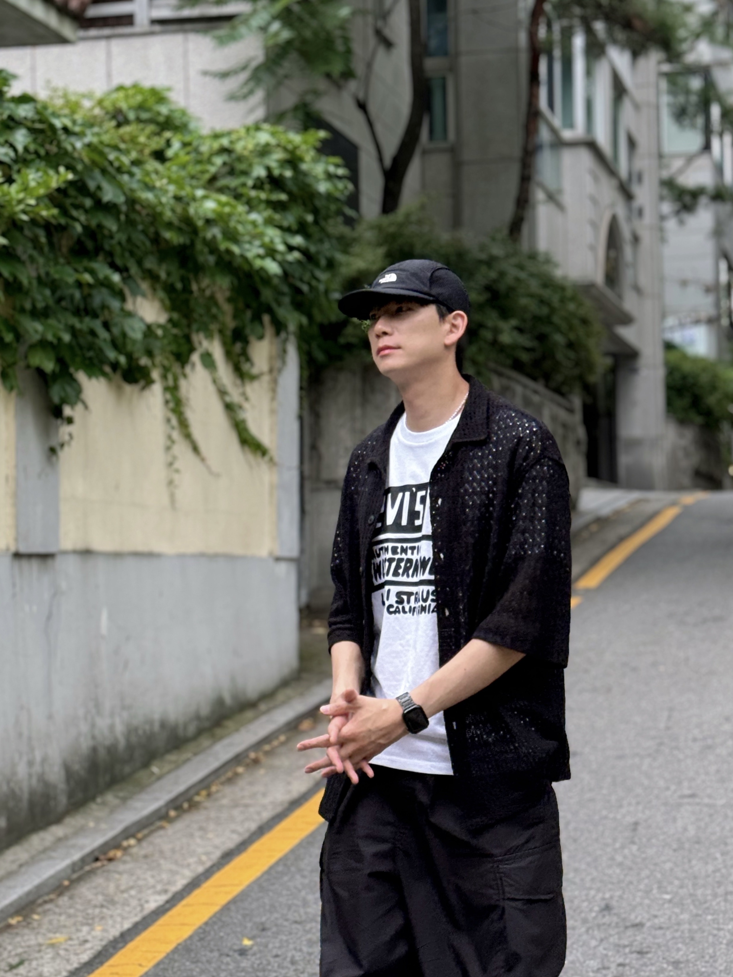 Reebok Club C 85 Black 착용 스타일 - 5