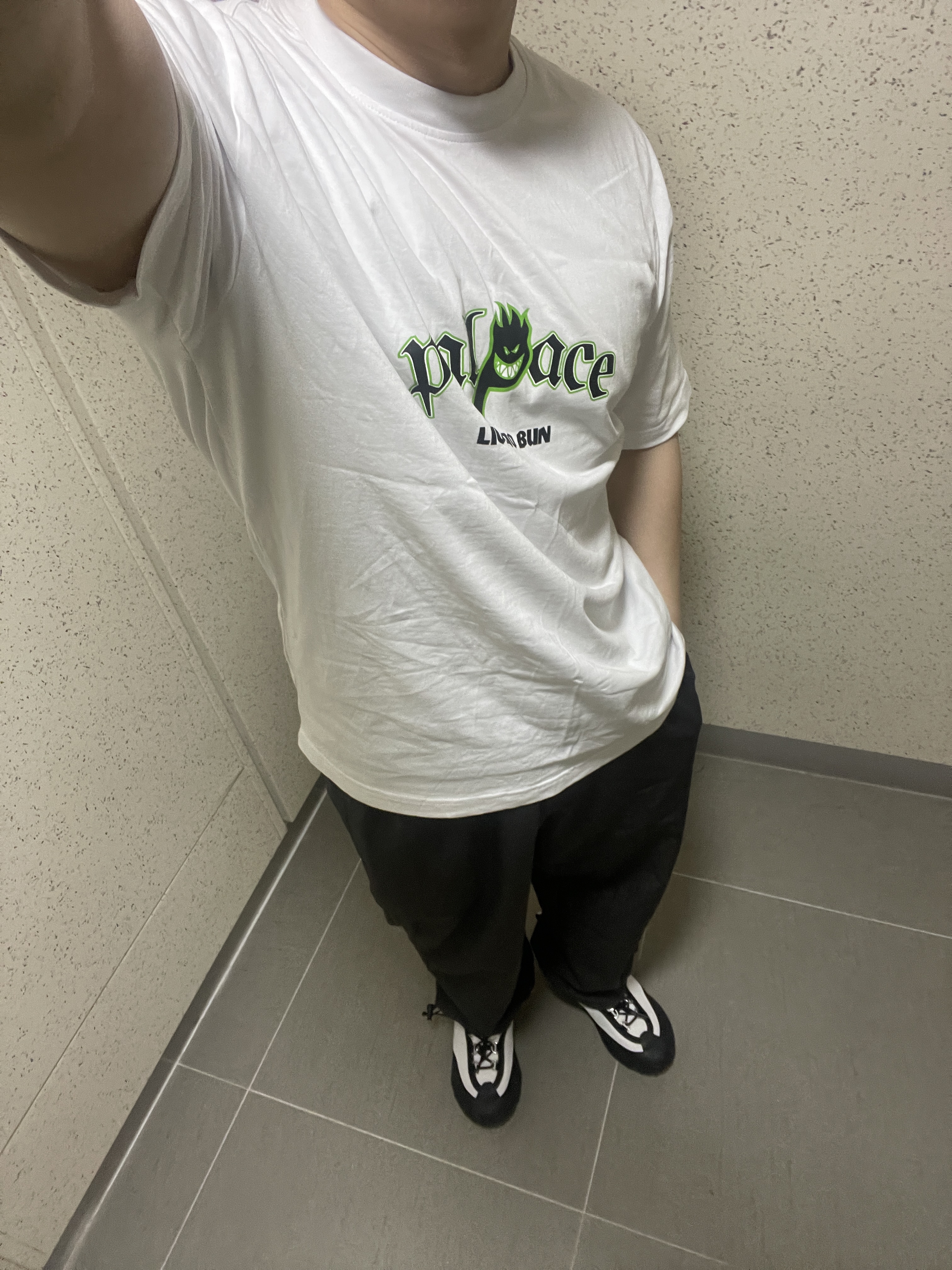 Nike x Comme des Garcons Homme Plus ACG Mountain Fly 2 Low Black White 착용 스타일 - 1
