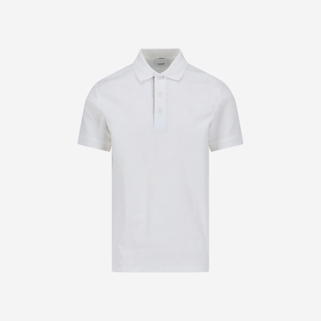 Burberry Cotton Logo Polo Shirt White 상세 이미지 1