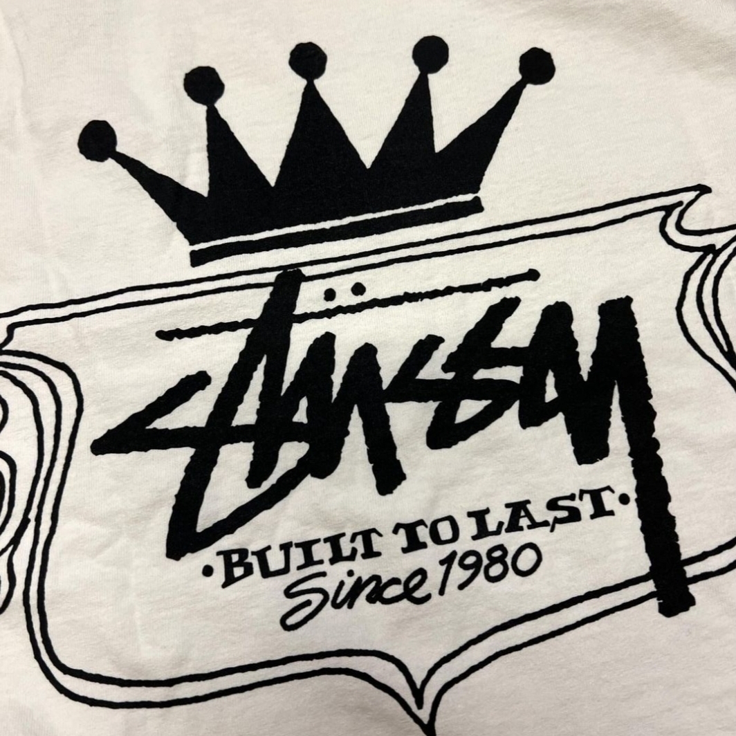 Stussy Built To Last Pigment Dyed T-Shirt Natural, Stussy Built To Last Pigment Dyed T-Shirt Black 착용 스타일 - 4