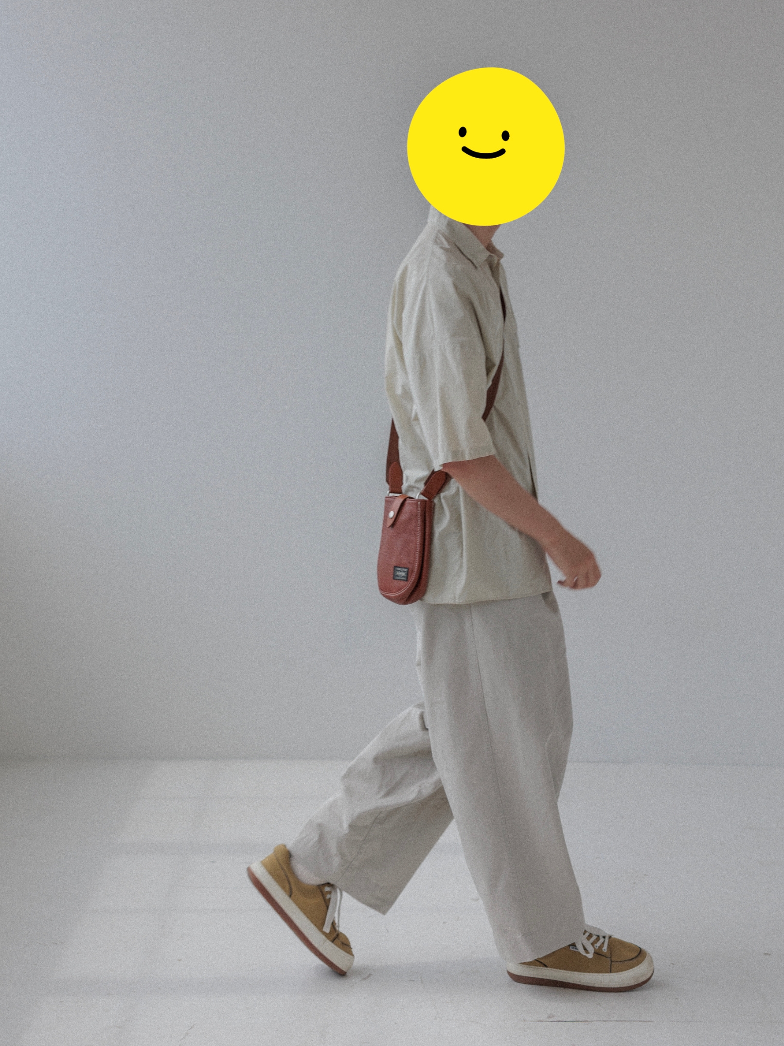 Porter Cisco Shoulder Bag S Brown 착용 스타일 - 3