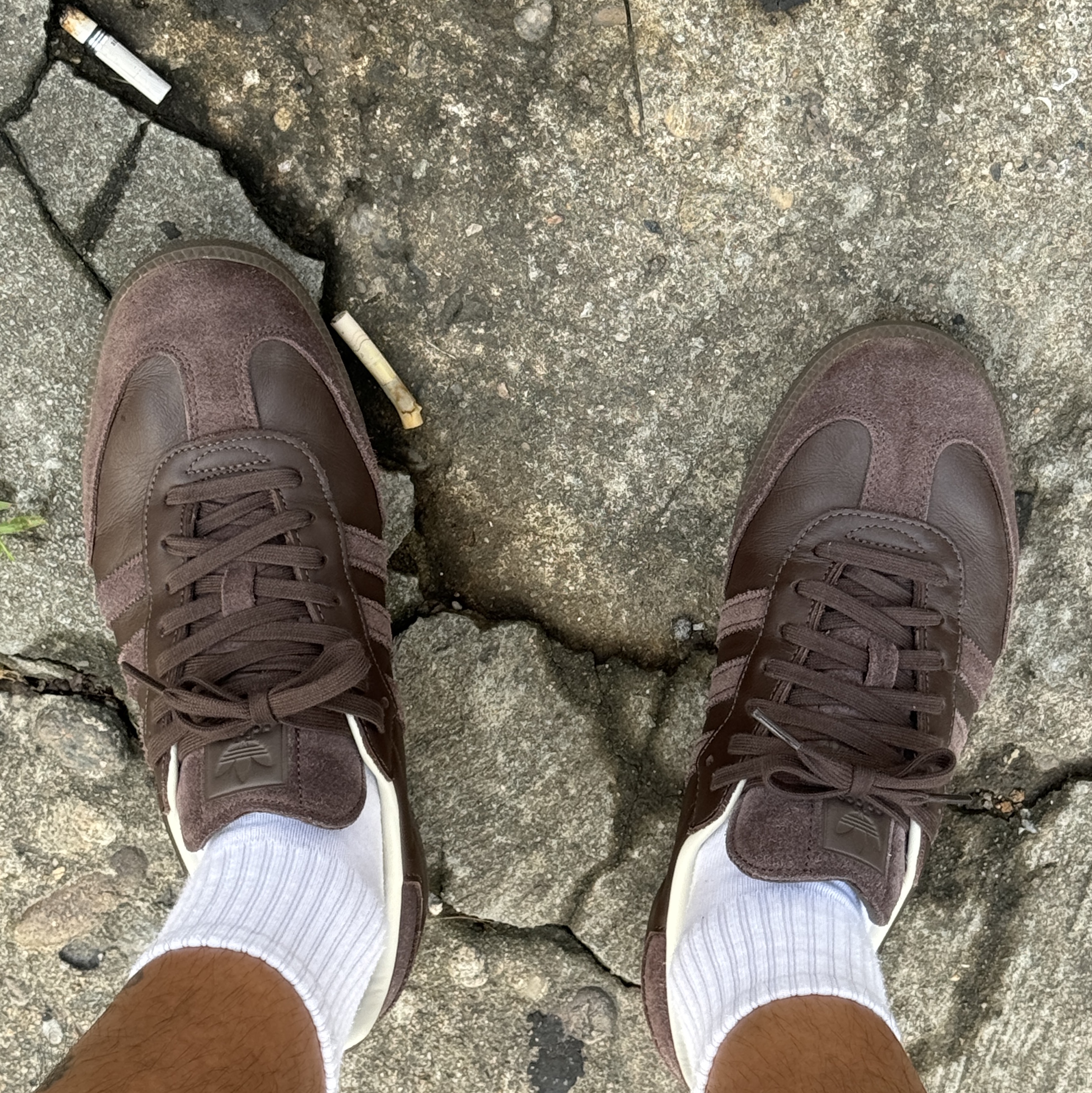 Adidas Samba Brown 착용 스타일