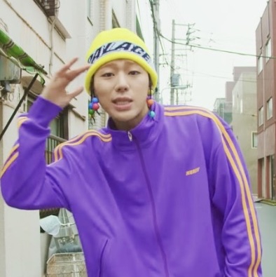 Palace Tri-Ferg Patch Beanie Mojito - 23SS 착용 스타일 - 2
