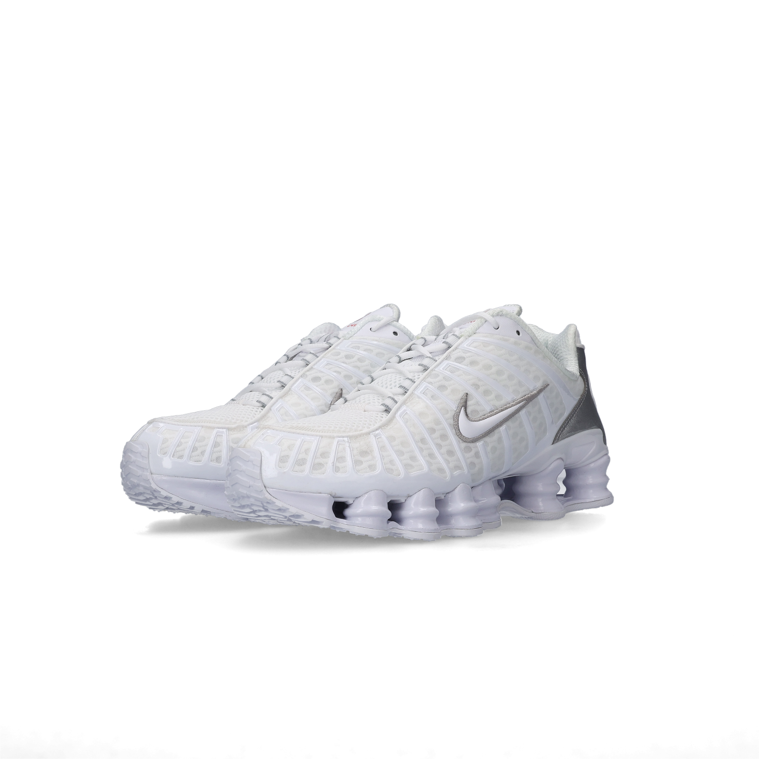 (W) 나이키 샥스 TL 화이트 앤 맥스 오렌지((W) Nike Shox TL White and Max Orange)