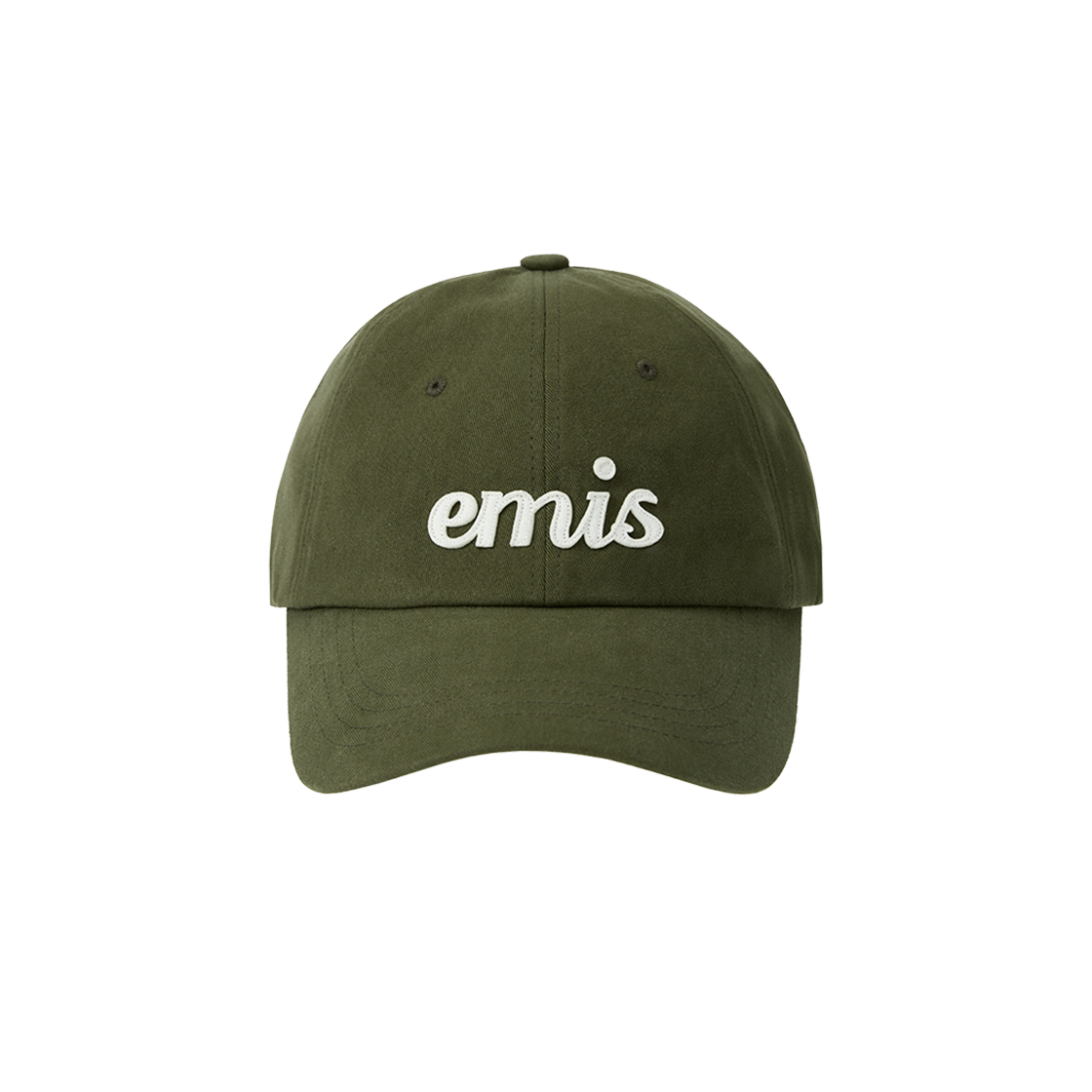 Emis Applique Ball Cap Khaki 상세 이미지 1