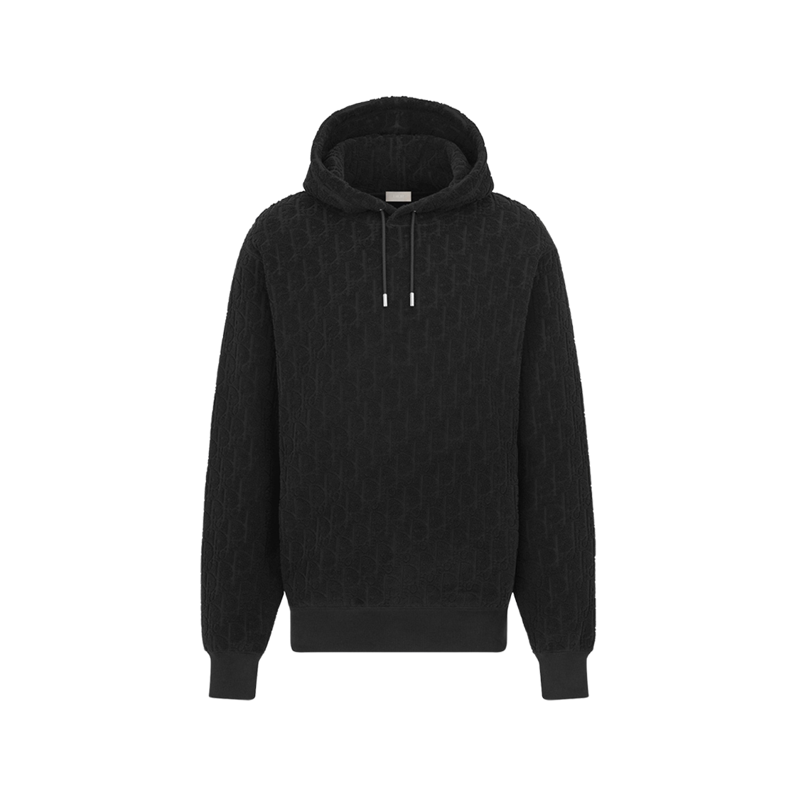 Dior Oblique Terry Jacquard Relaxed-Fit Hooded Sweatshirt Black 상세 이미지 1