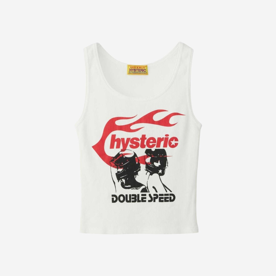 (W) Hysteric Glamour Hysteric Flame on Tank Top White 상세 이미지 1