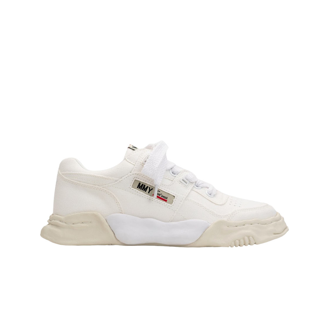 A13FW740-White Maison Mihara Yasuhiro Parker OG Sole Canvas Low-top Sneakers White