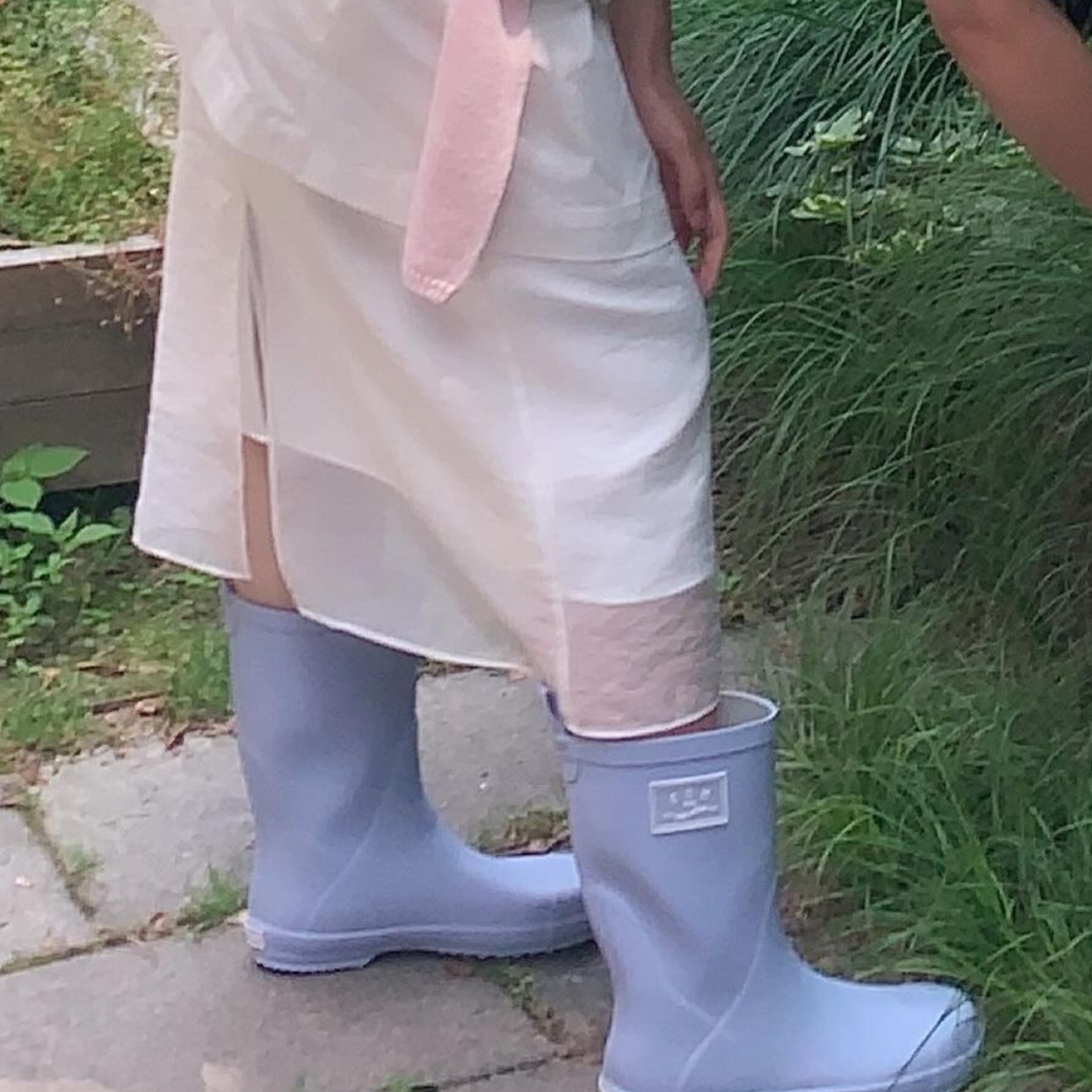 Bensimon BSM Rain Boots Mid Midnight Navy, Bensimon BSM Rain Boots Mid Cloud Grey 착용 스타일