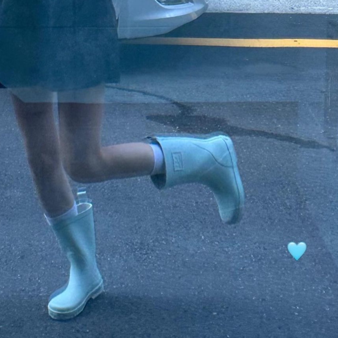Bensimon BSM Rain Boots Mid Midnight Navy, Bensimon BSM Rain Boots Mid Cloud Grey 착용 스타일