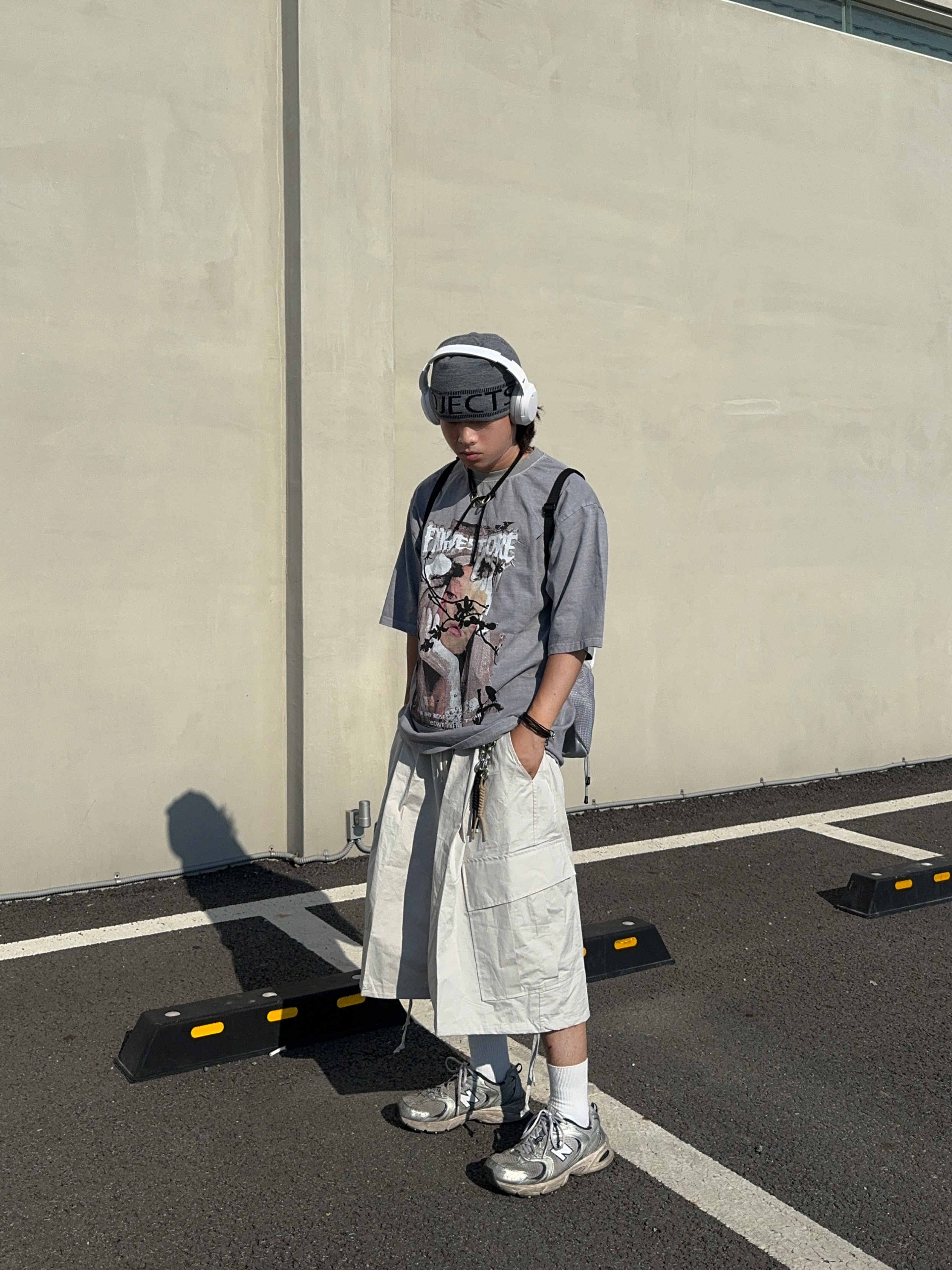 New Balance 530 Steel Grey 착용 스타일 - 1
