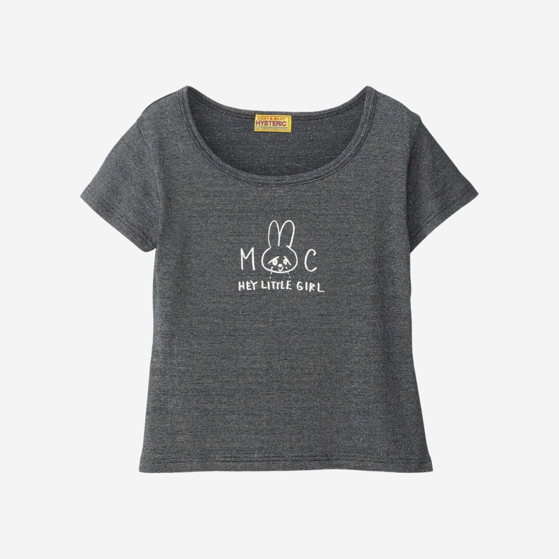 (W) Hysteric Glamour Hey Little Girl T-Shirt Grey 상세 이미지 1