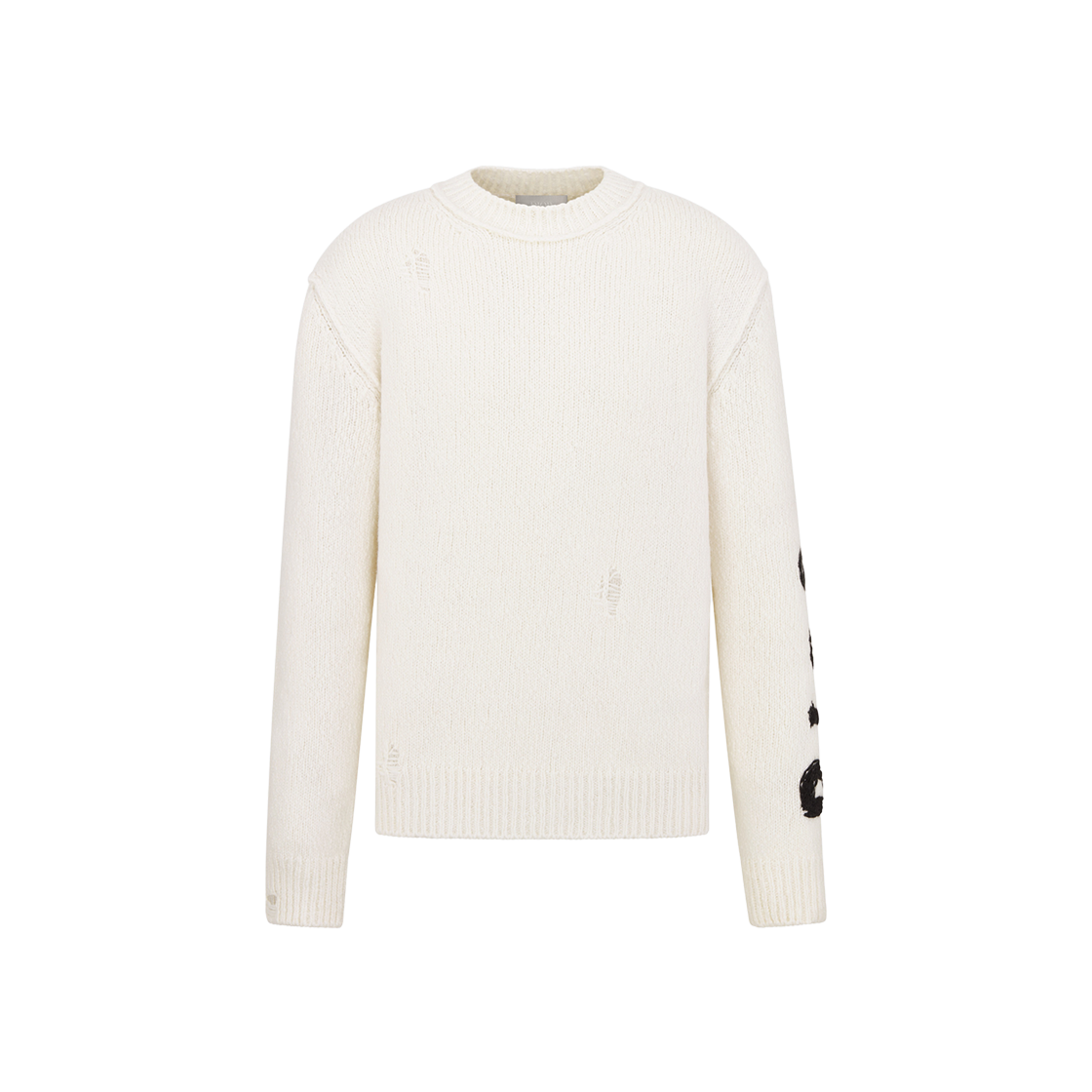 Dior x Otani Workshop Wool Cashmere Jersey Sweater White 상세 이미지 1