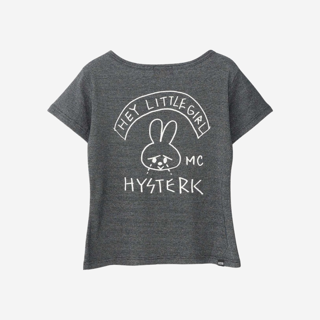 (W) Hysteric Glamour Hey Little Girl T-Shirt Grey 상세 이미지 2