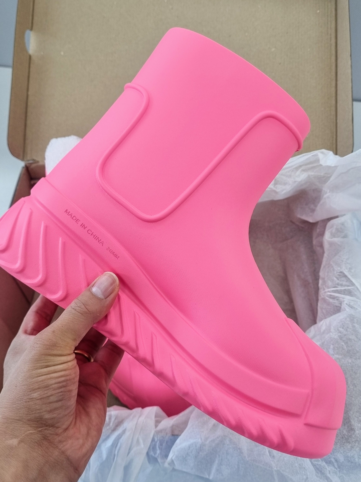 (W) Adidas Adifom Superstar Boot Pink 착용 스타일