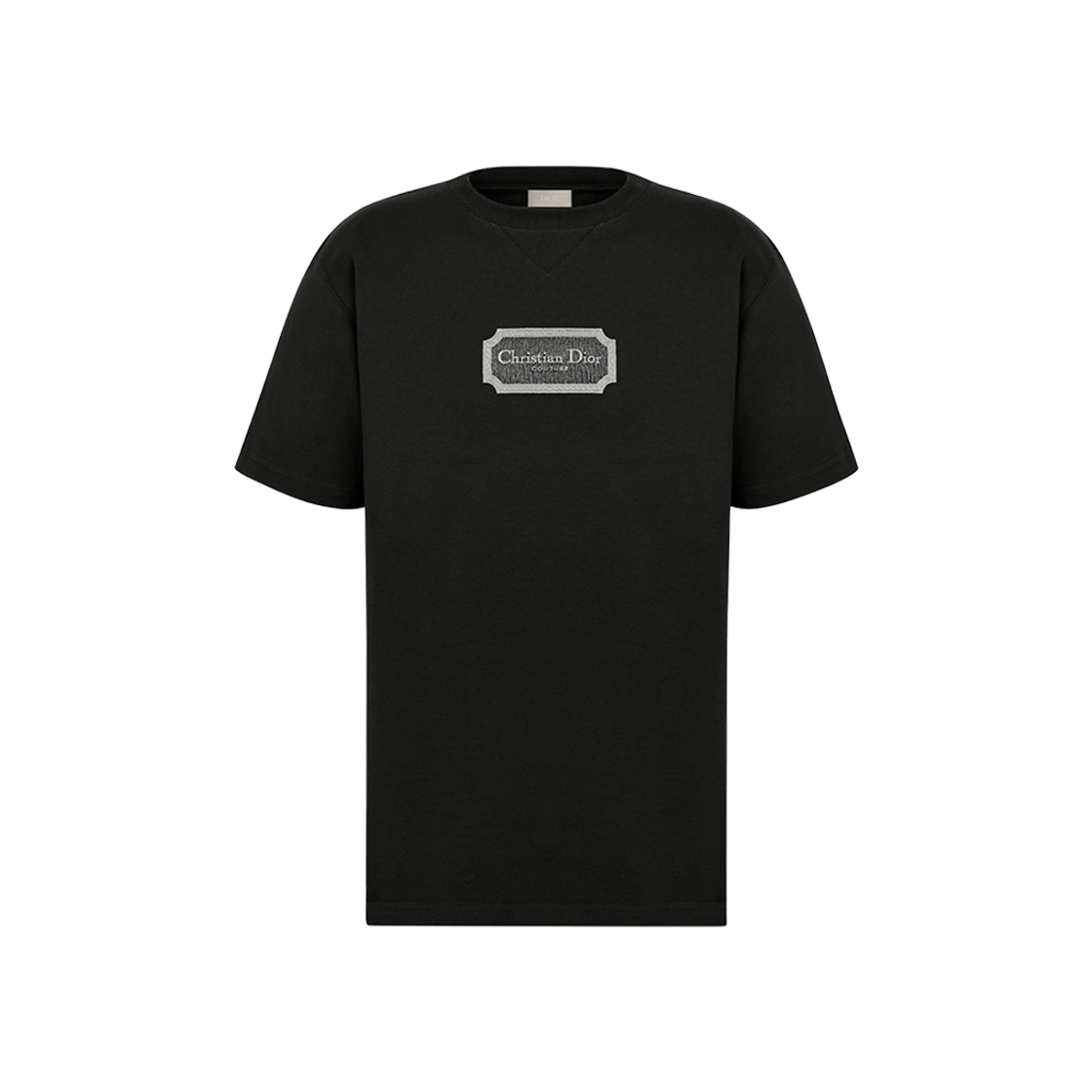 Dior Christian Dior Couture Organic Jersey Relaxed-Fit T-Shirt Black 상세 이미지 1