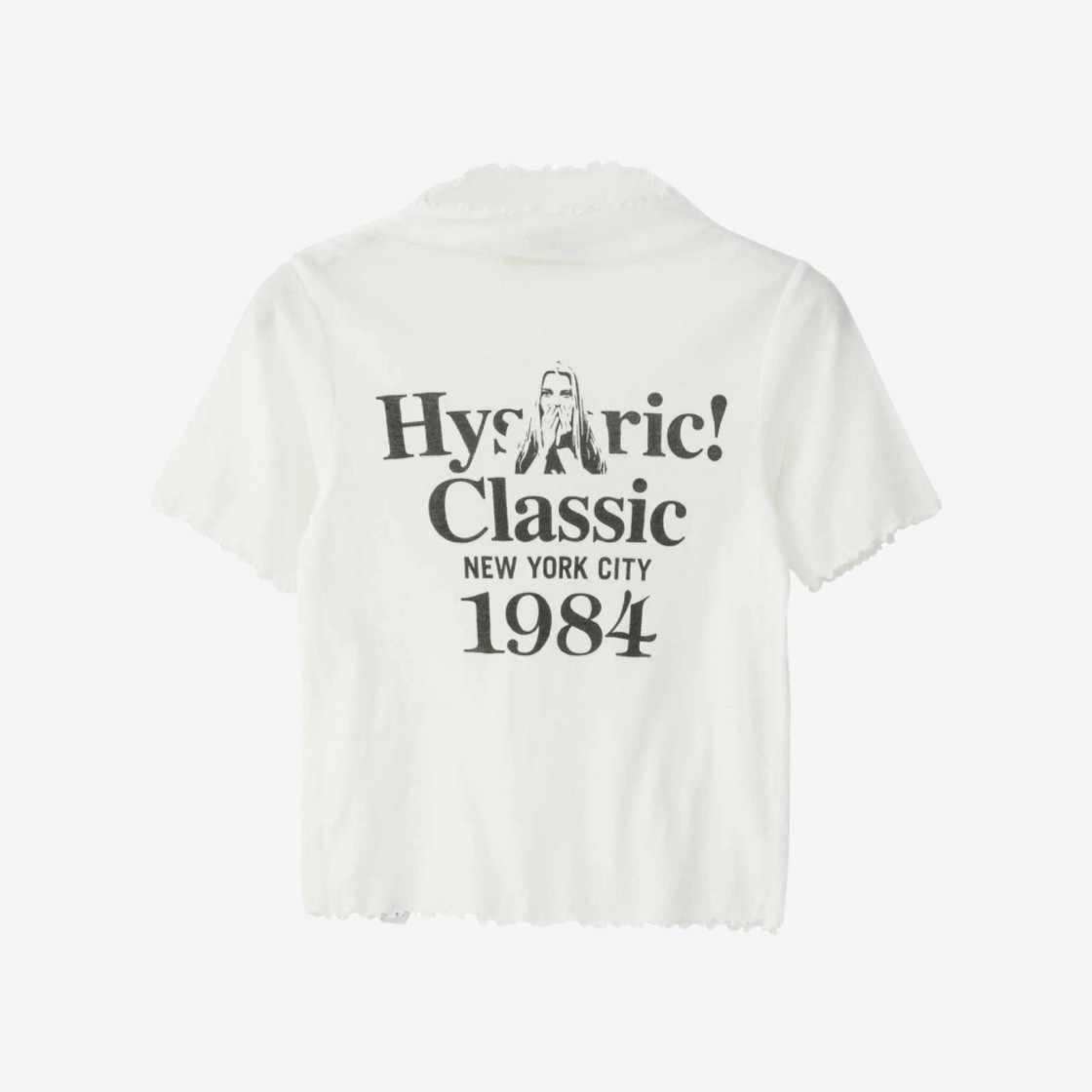 (W) Hysteric Glamour Classic 1984 High Neck T-Shirt White 상세 이미지 1