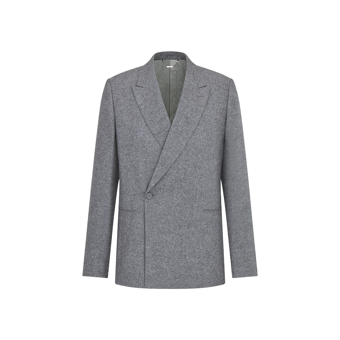 Dior Icons Oblique Silk Cashmere Flannel Jacket Gray 상세 이미지 1