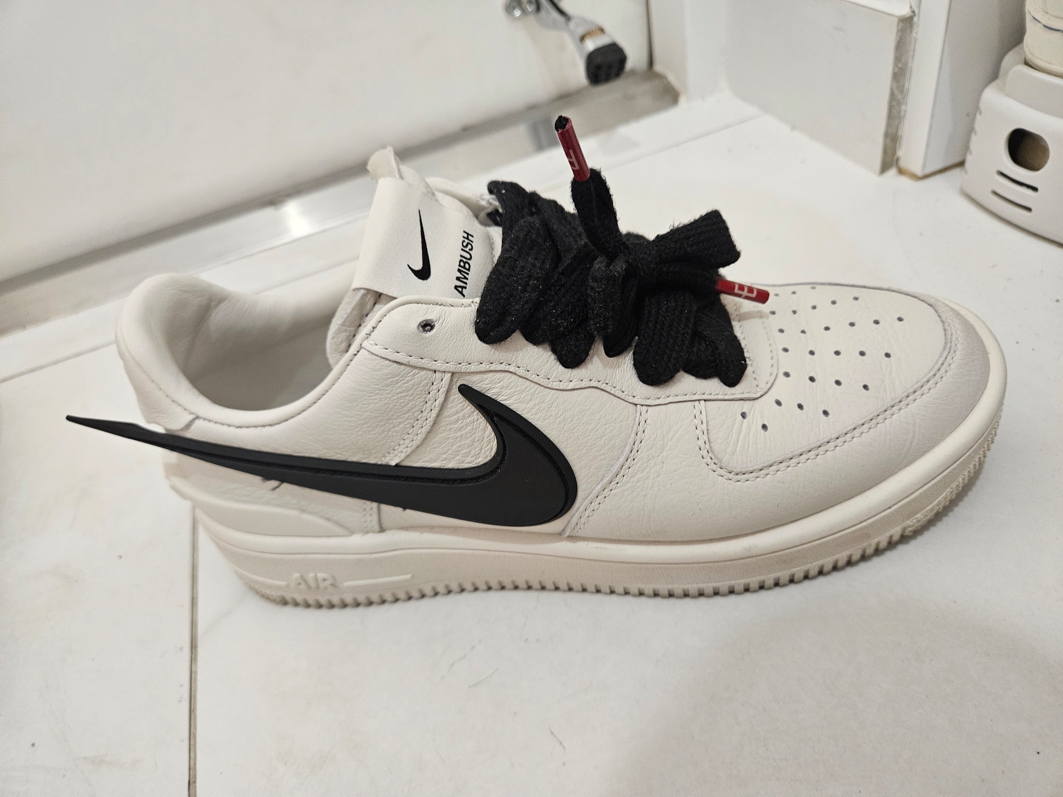Nike x Ambush Air Force 1 Low SP Phantom 착용 스타일