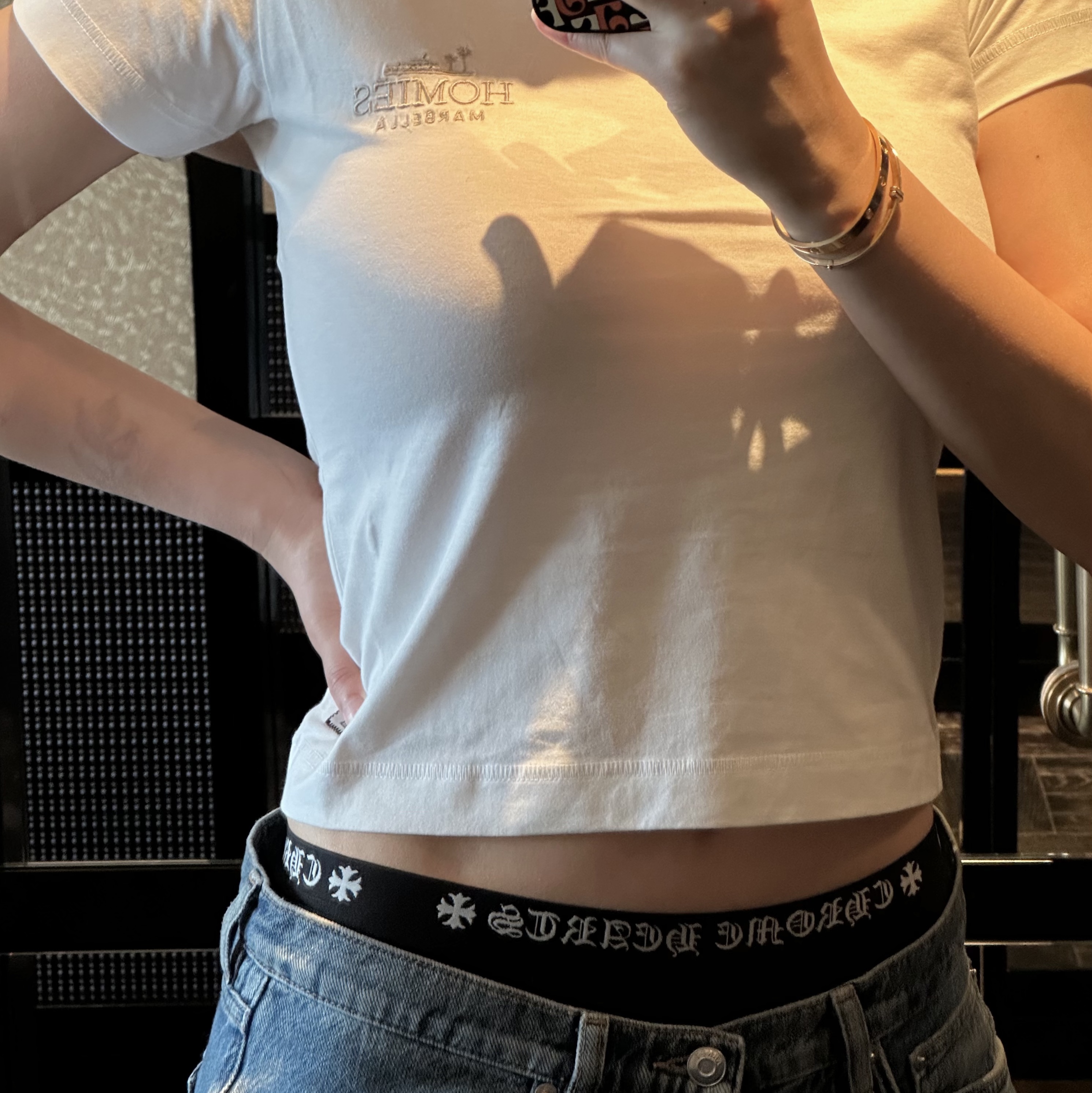 Chrome Hearts Boxer Brief Black, (W) Jordan 1 x Travis Scott Retro Low OG SP Medium Olive 착용 스타일 - 1